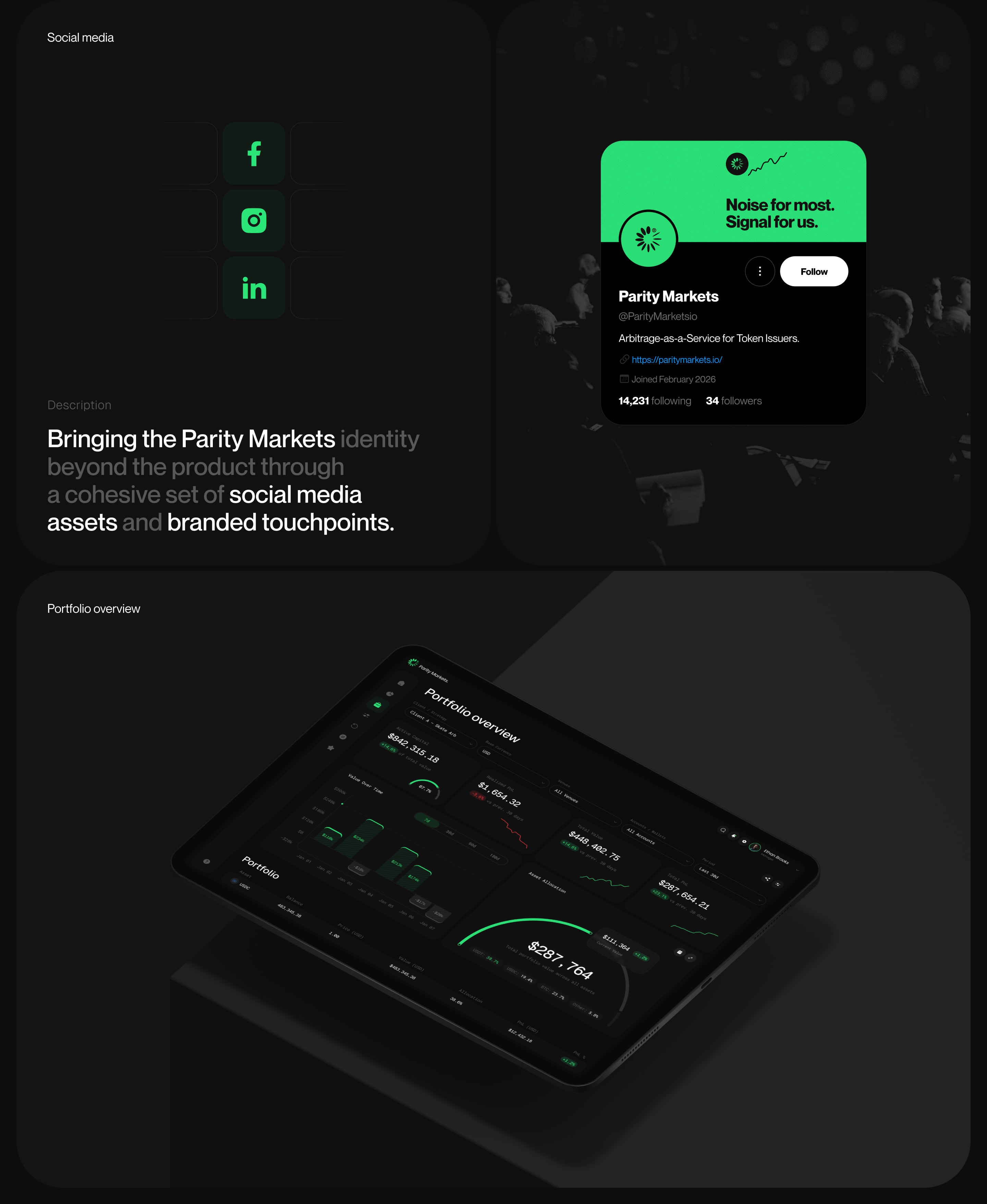 Parity Markets — Изображение №5 — Интерфейсы, Брендинг на Dprofile