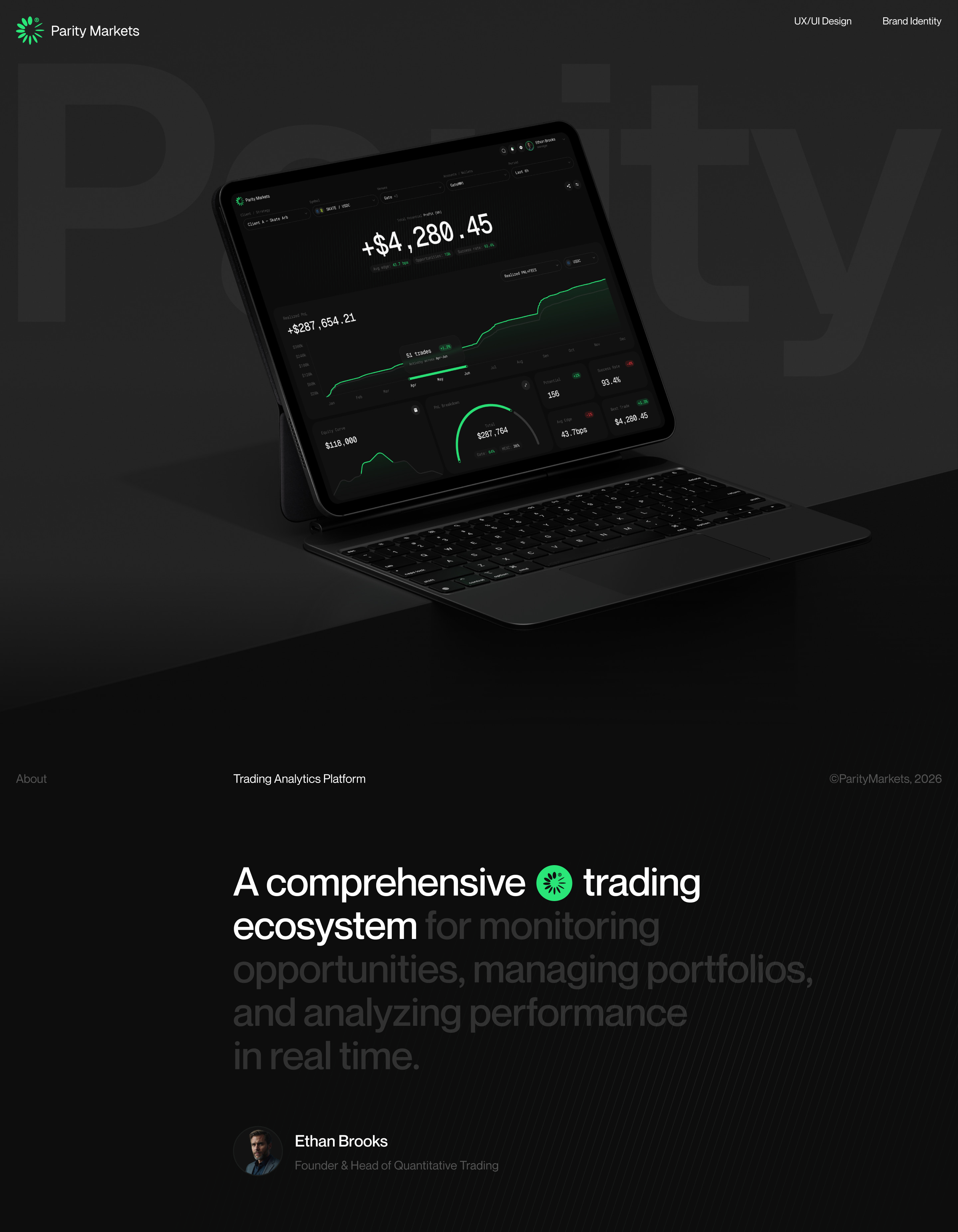 Parity Markets — Изображение №1 — Интерфейсы, Брендинг на Dprofile