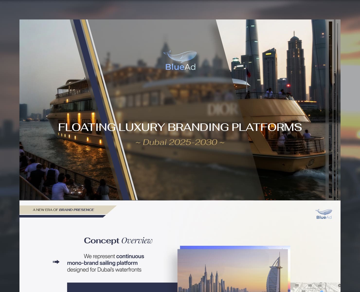 Презентация для bluead.ae на Dprofile