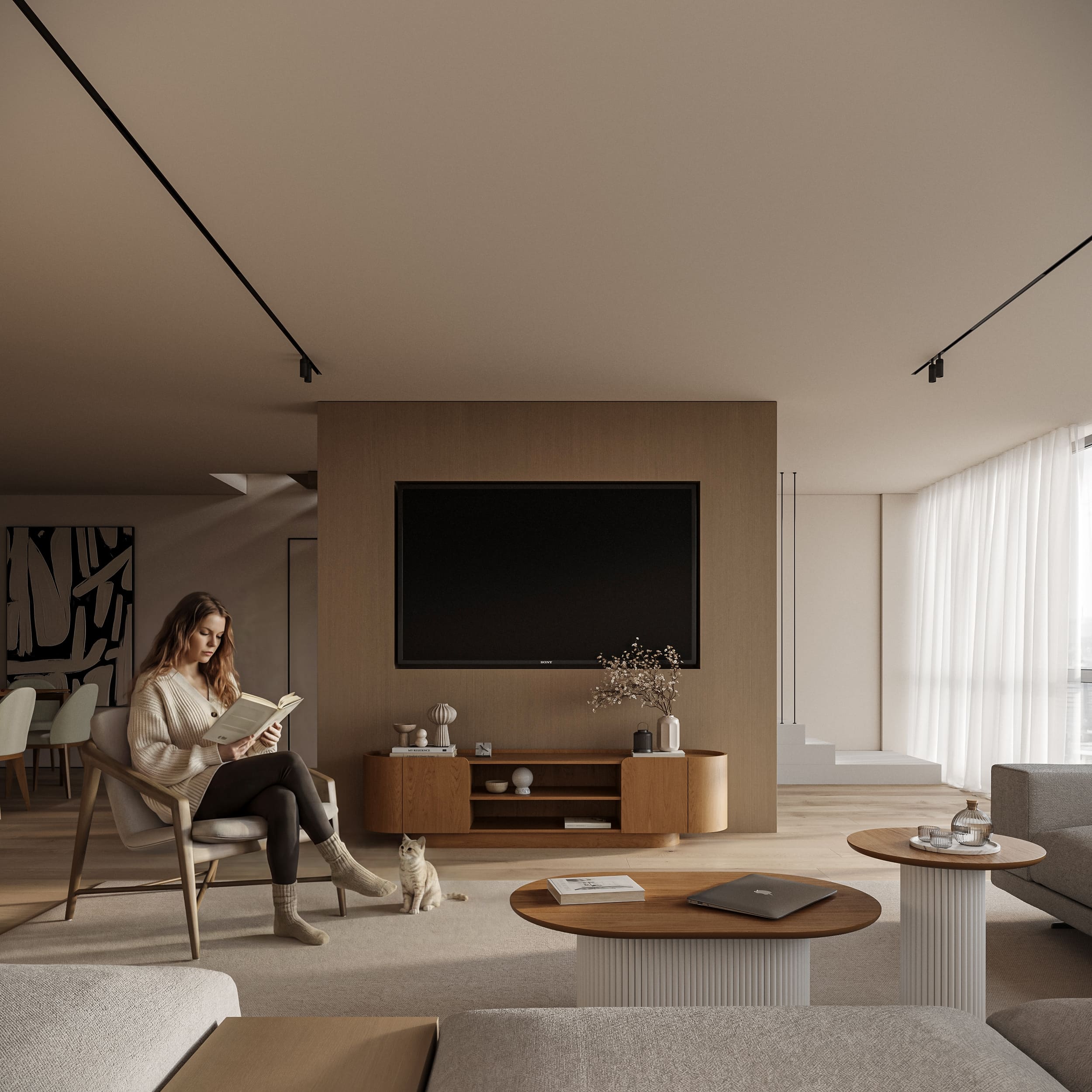 Визуализация деревянной мебели для проекта napili-li.ru — Изображение №1 — 3D, Архитектура на Dprofile