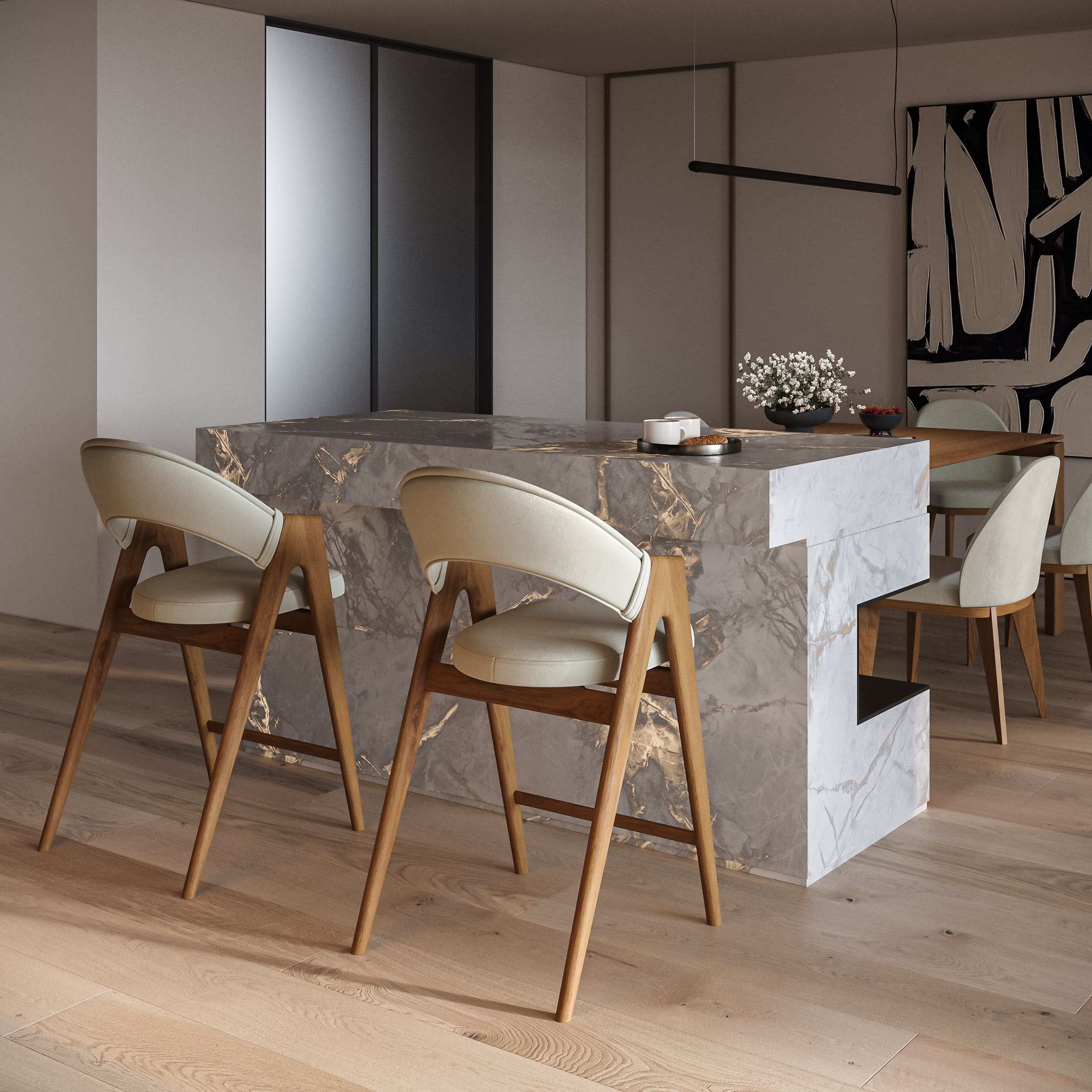 Визуализация деревянной мебели для проекта napili-li.ru — Изображение №10 — 3D, Архитектура на Dprofile