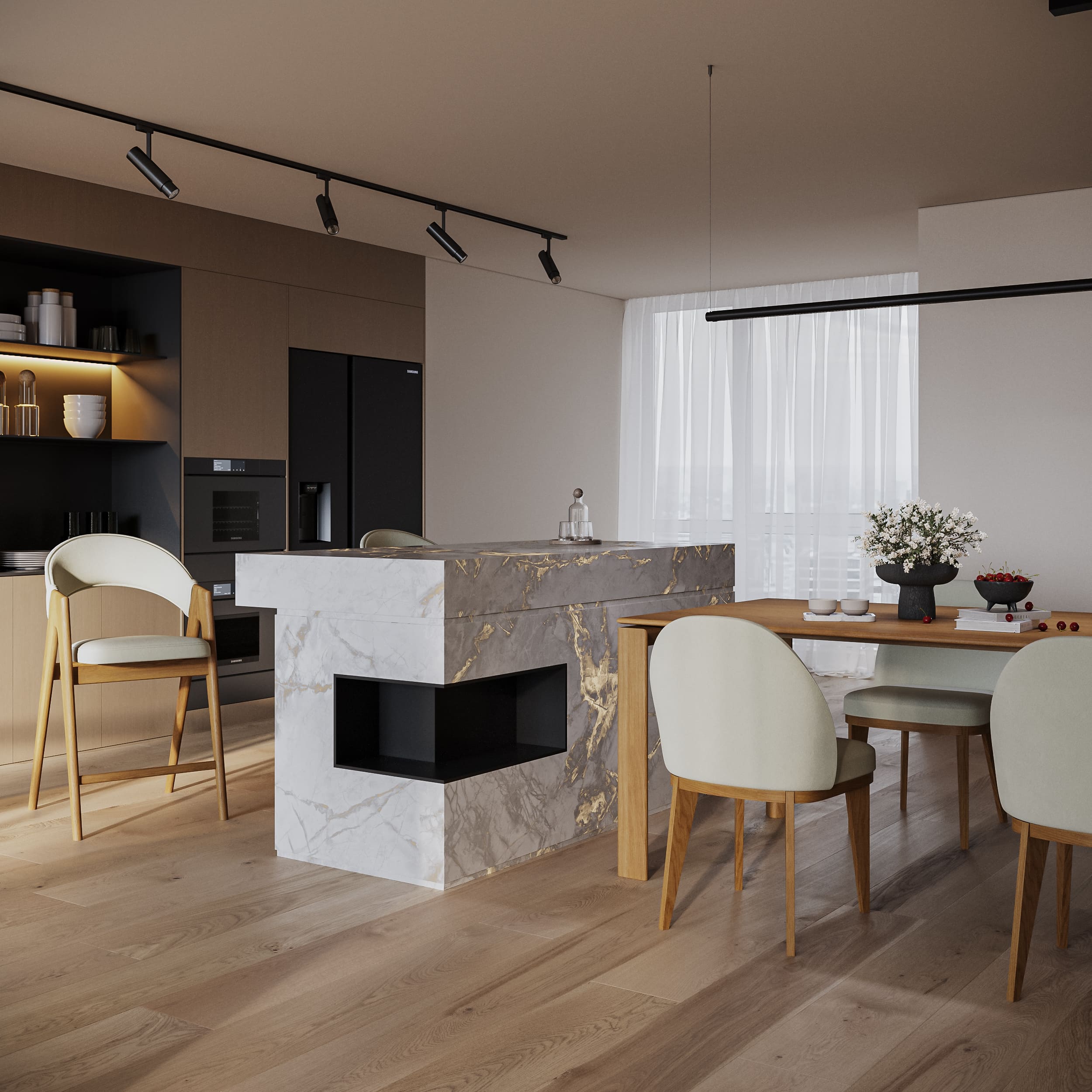 Визуализация деревянной мебели для проекта napili-li.ru — Изображение №8 — 3D, Архитектура на Dprofile