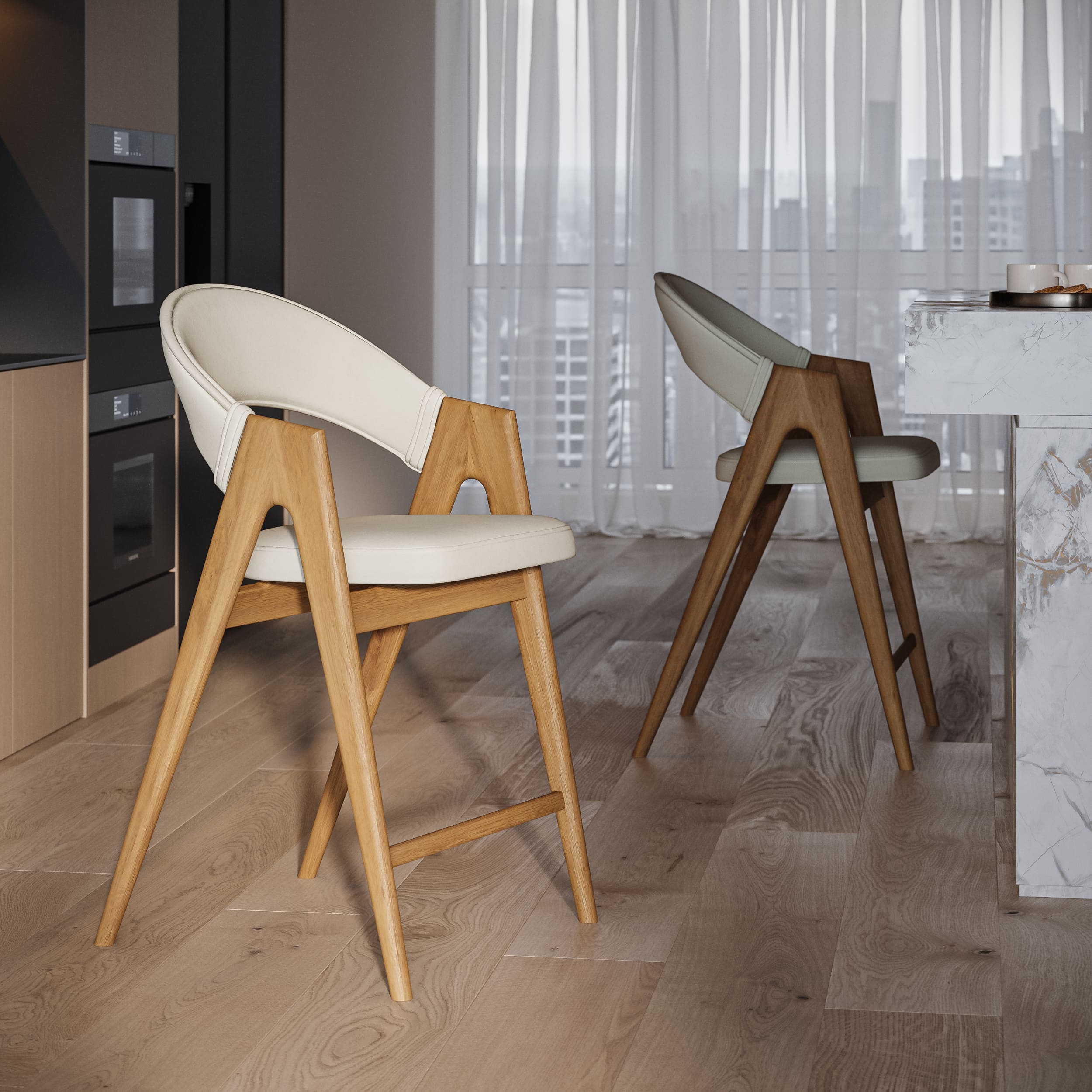 Визуализация деревянной мебели для проекта napili-li.ru — Изображение №9 — 3D, Архитектура на Dprofile