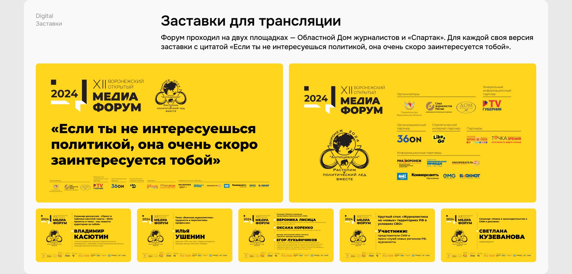 Воронежский медиафорум — XI и XII — Изображение №17 — Графика, Маркетинг на Dprofile