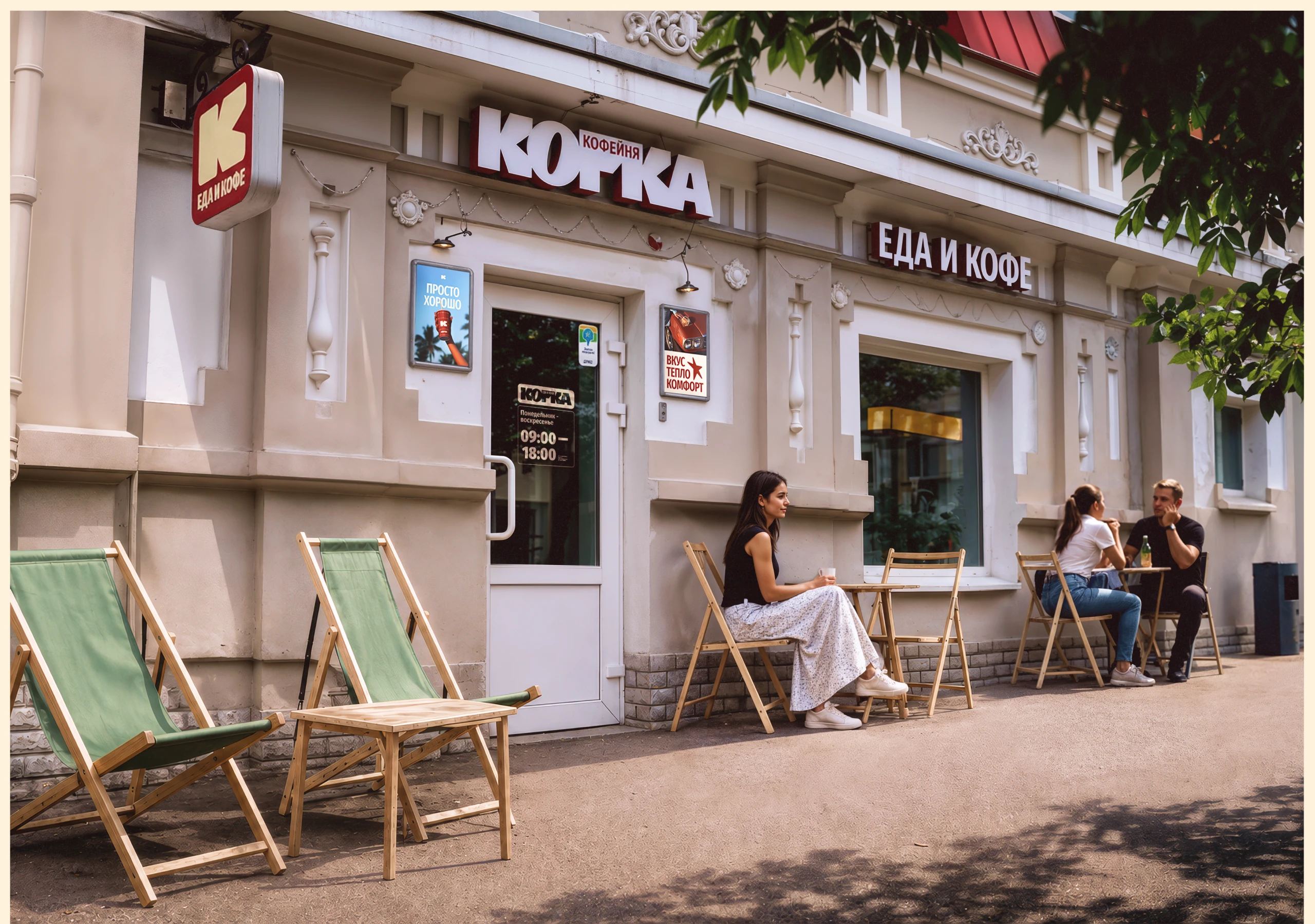 Корка | Логотип и айдентика кофейни — Изображение №9 — Брендинг на Dprofile