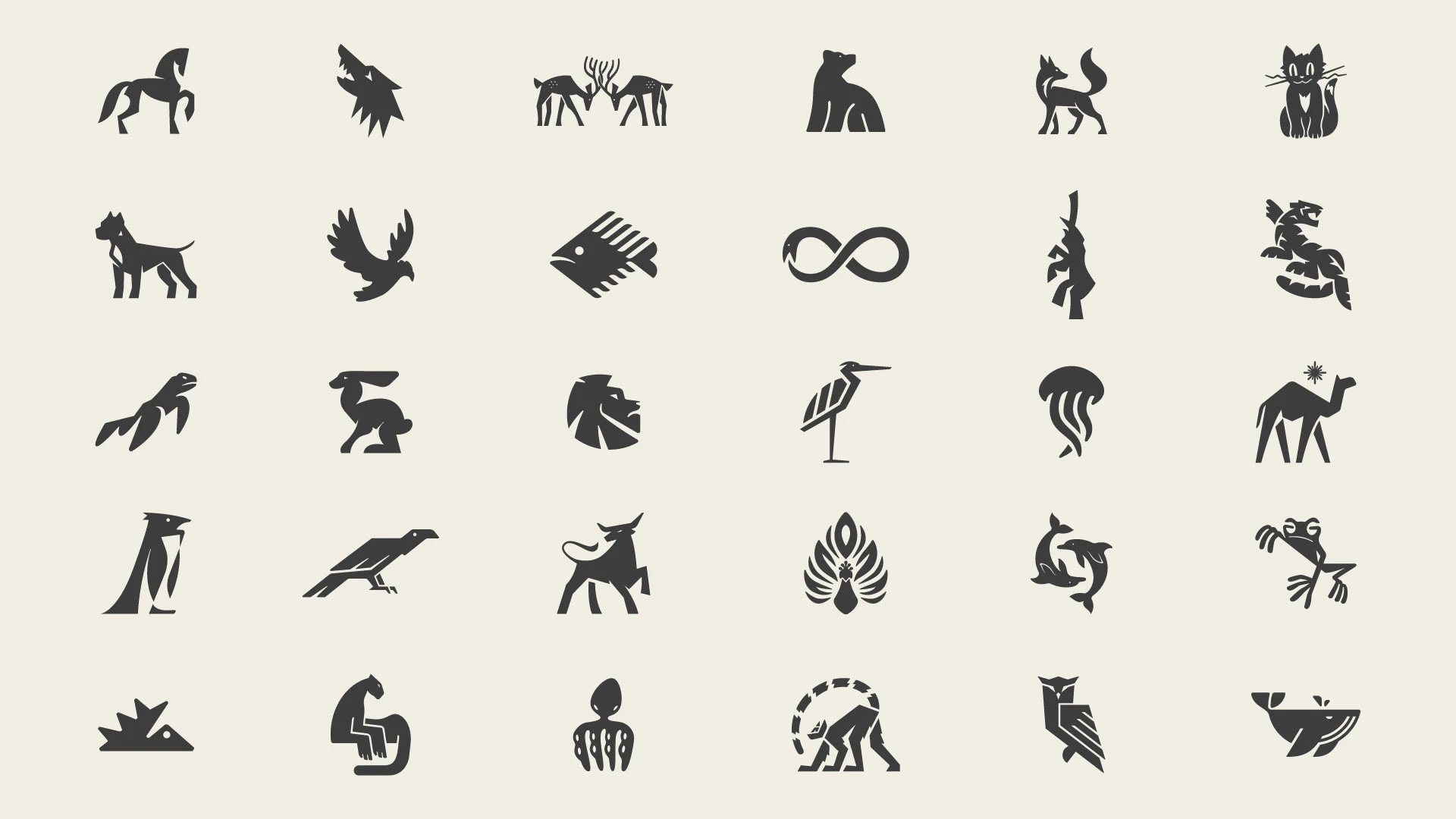 30 Animal Symbols Challenge — Изображение №3 — Брендинг, Графика на Dprofile
