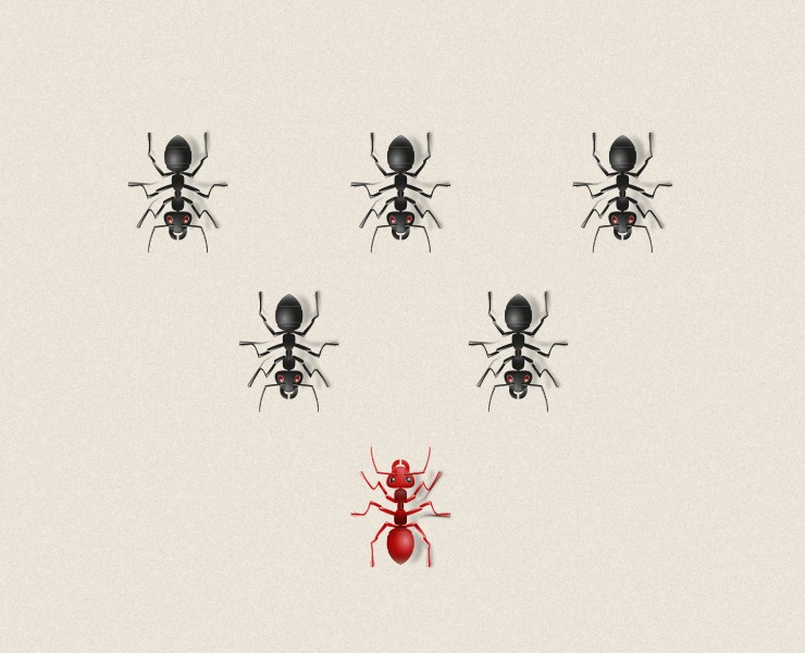 Сказка о муравье–богатыре — Иллюстрация на Dprofile