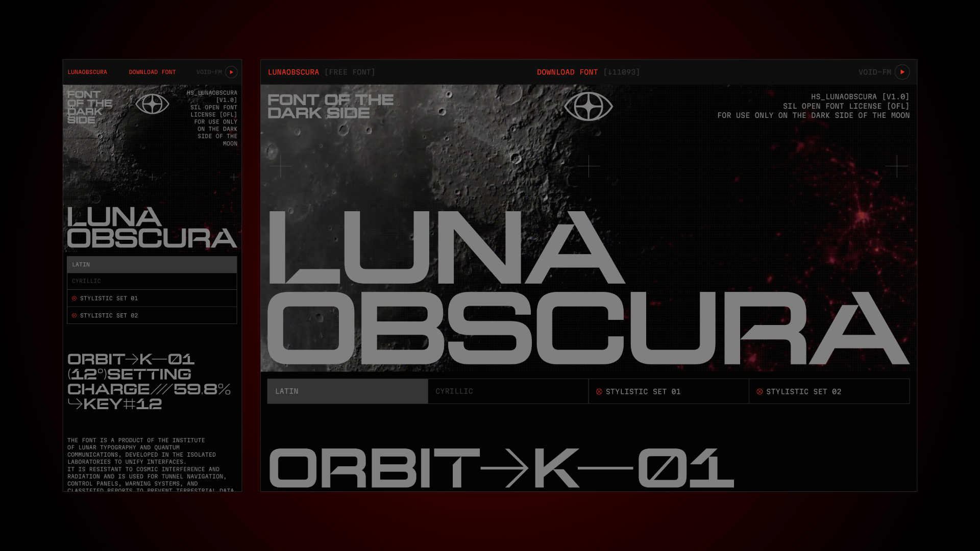 LunaObscura [Free Font] — Изображение №11 — Иллюстрация, Графика на Dprofile