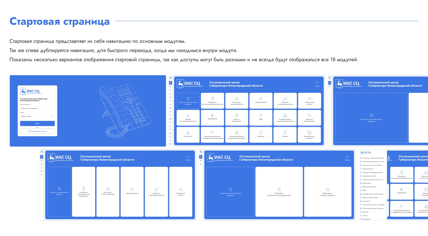 ИАС СЦ | Ситуационный Центр Нижегородской области — Изображение №3 — Интерфейсы на Dprofile