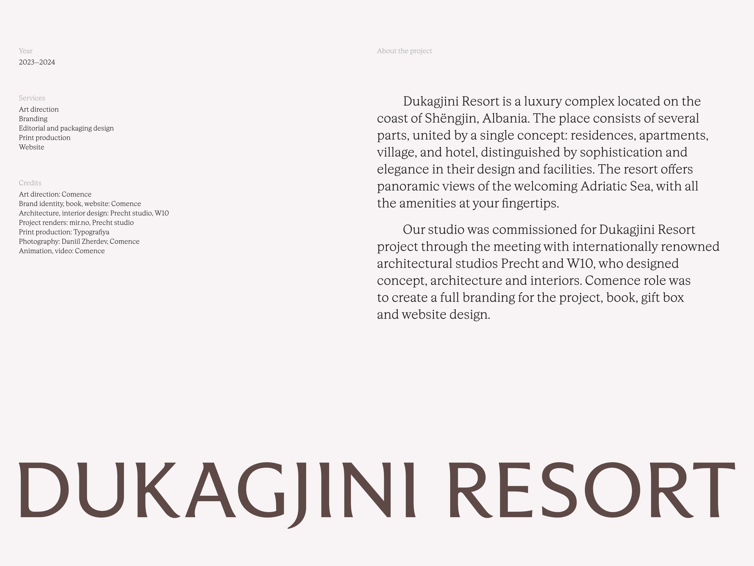 Dukagjini Resort — Изображение №1 — Интерфейсы, Брендинг на Dprofile