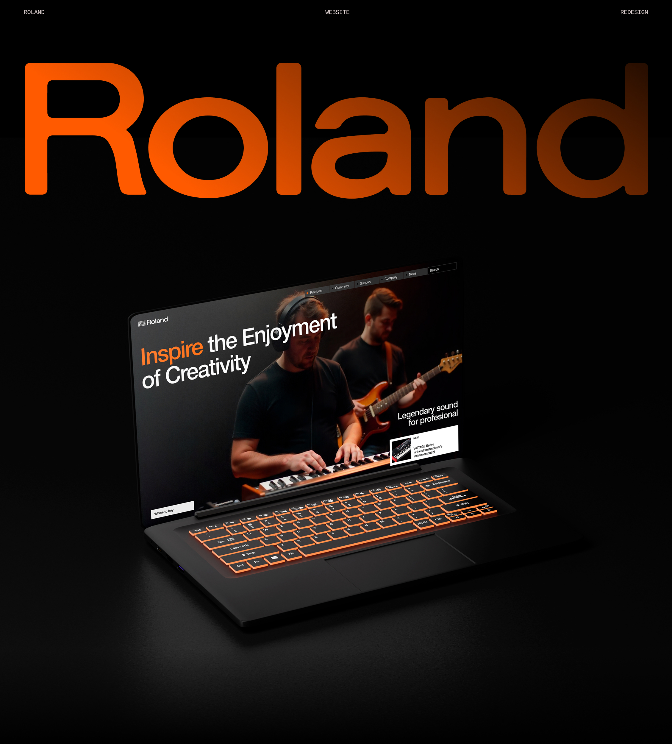 Редизайн сайта Roland — Изображение №1 — Интерфейсы на Dprofile