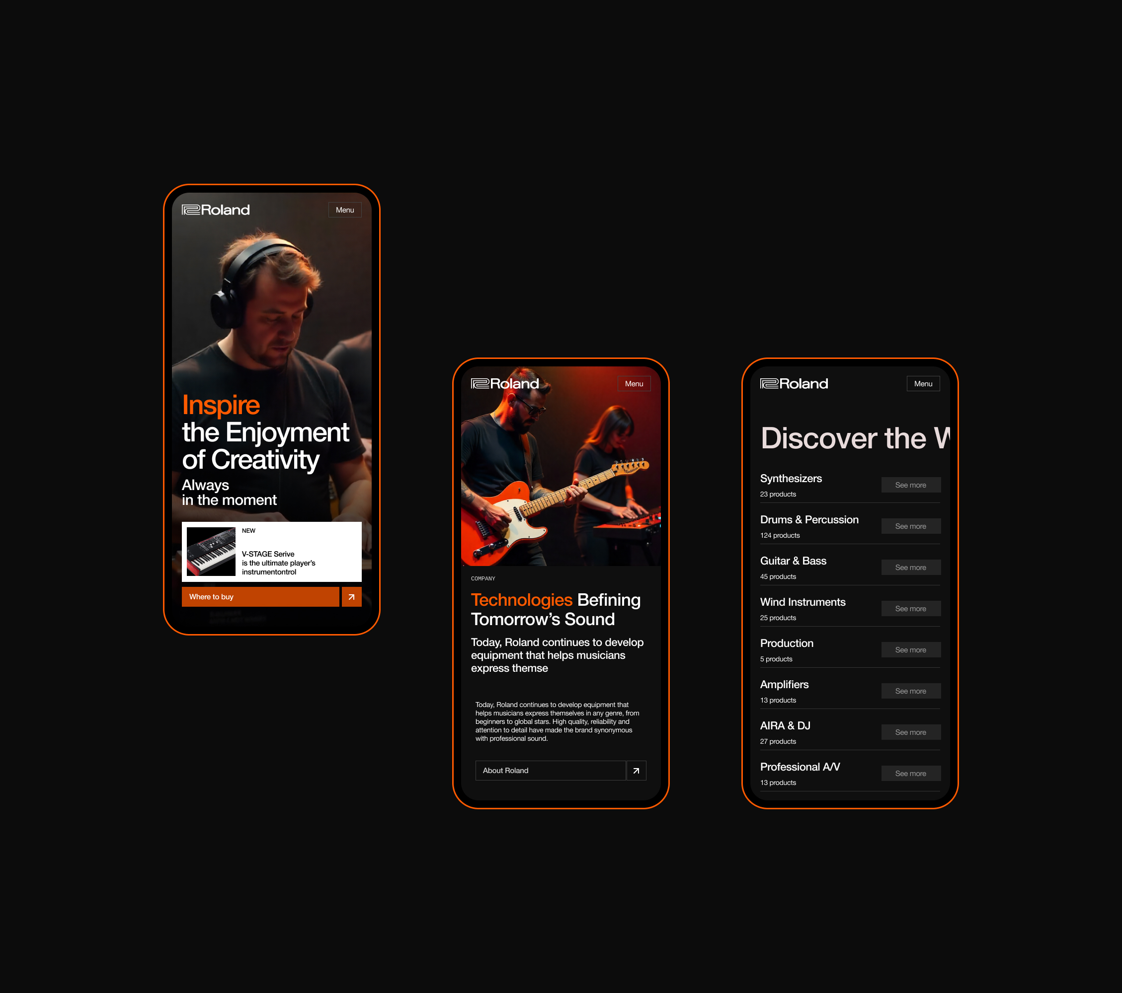 Редизайн сайта Roland — Изображение №5 — Интерфейсы на Dprofile