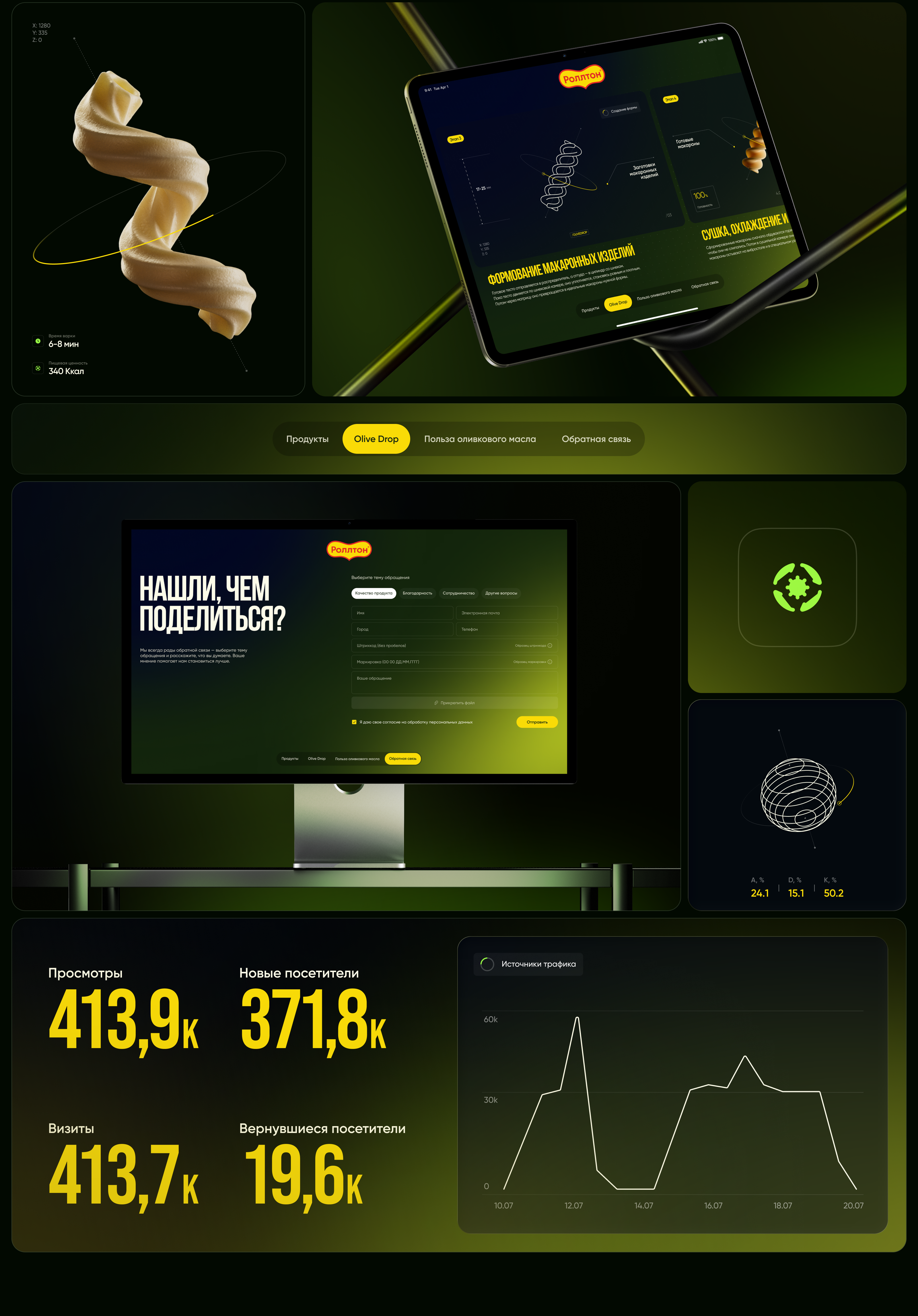 Роллтон Olive Drop — Изображение №7 — Интерфейсы, 3D на Dprofile