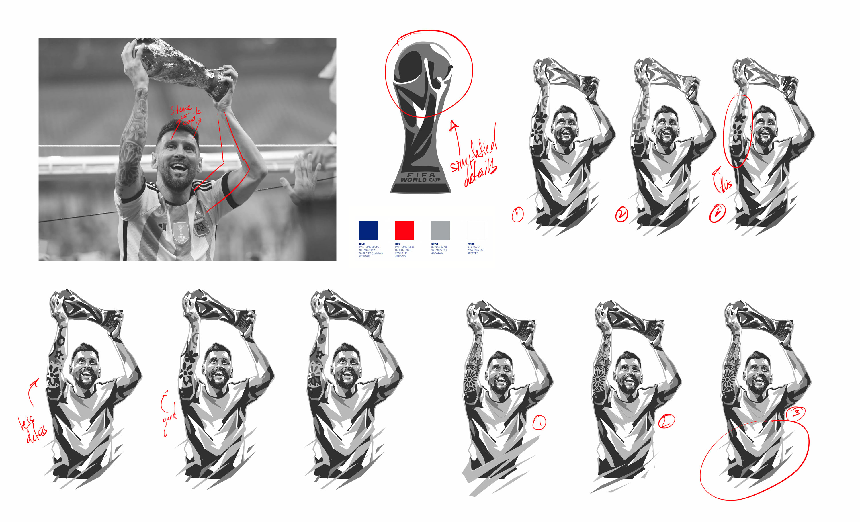 2026 FIFA World Cup x Michelob Ultra — лимитированная серия банок с Лионелем Месси — Изображение №11 — Иллюстрация, Промдизайн на Dprofile