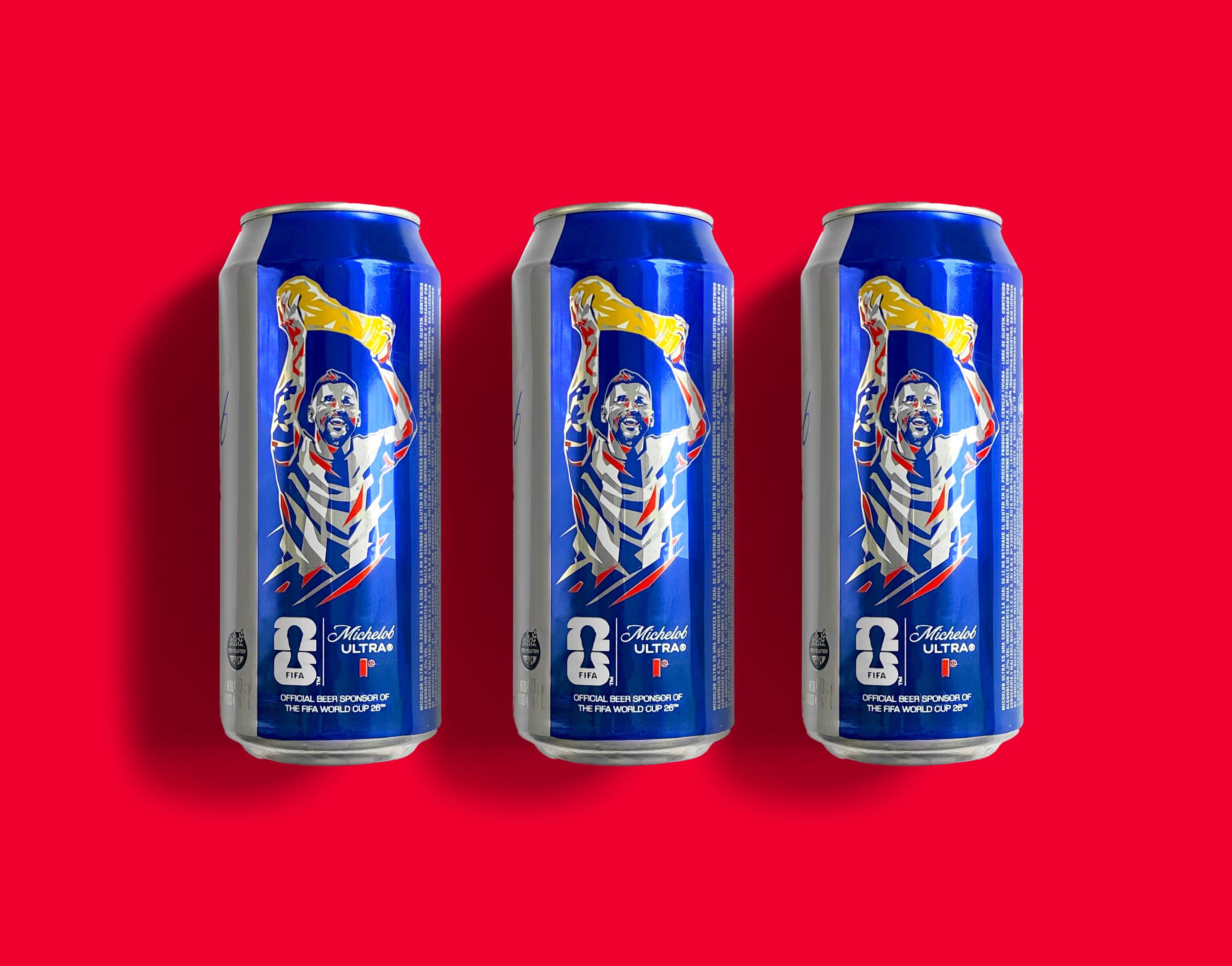 2026 FIFA World Cup x Michelob Ultra — лимитированная серия банок с Лионелем Месси — Изображение №14 — Иллюстрация, Промдизайн на Dprofile
