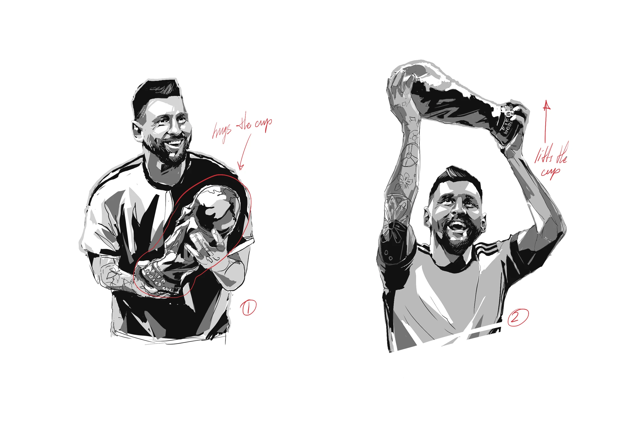2026 FIFA World Cup x Michelob Ultra — лимитированная серия банок с Лионелем Месси — Изображение №5 — Иллюстрация, Промдизайн на Dprofile