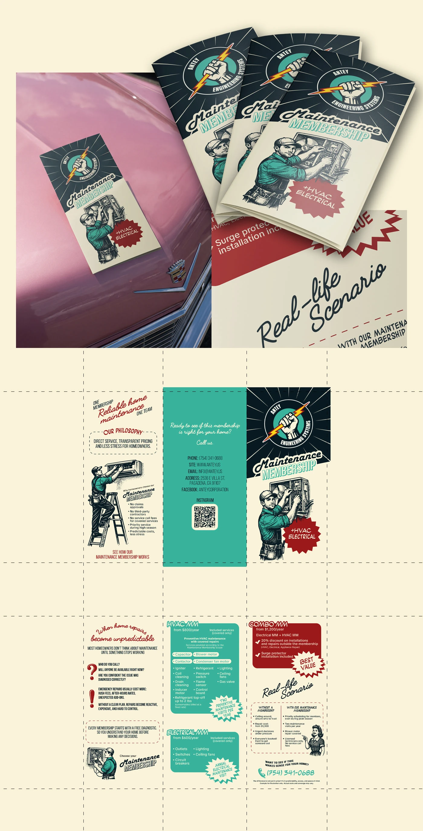 Дизайн буклета в стиле 60-ых l Ретро дизайн — Изображение №2 — Брендинг, Графика на Dprofile