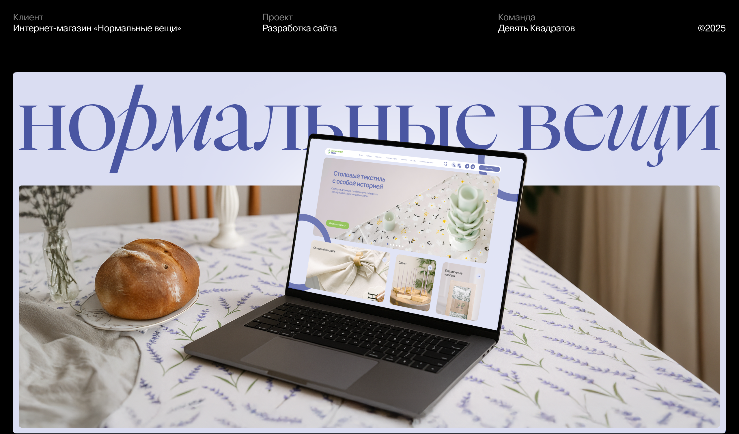 Интернет-магазин «Нормальные вещи» — Изображение №1 — Интерфейсы на Dprofile