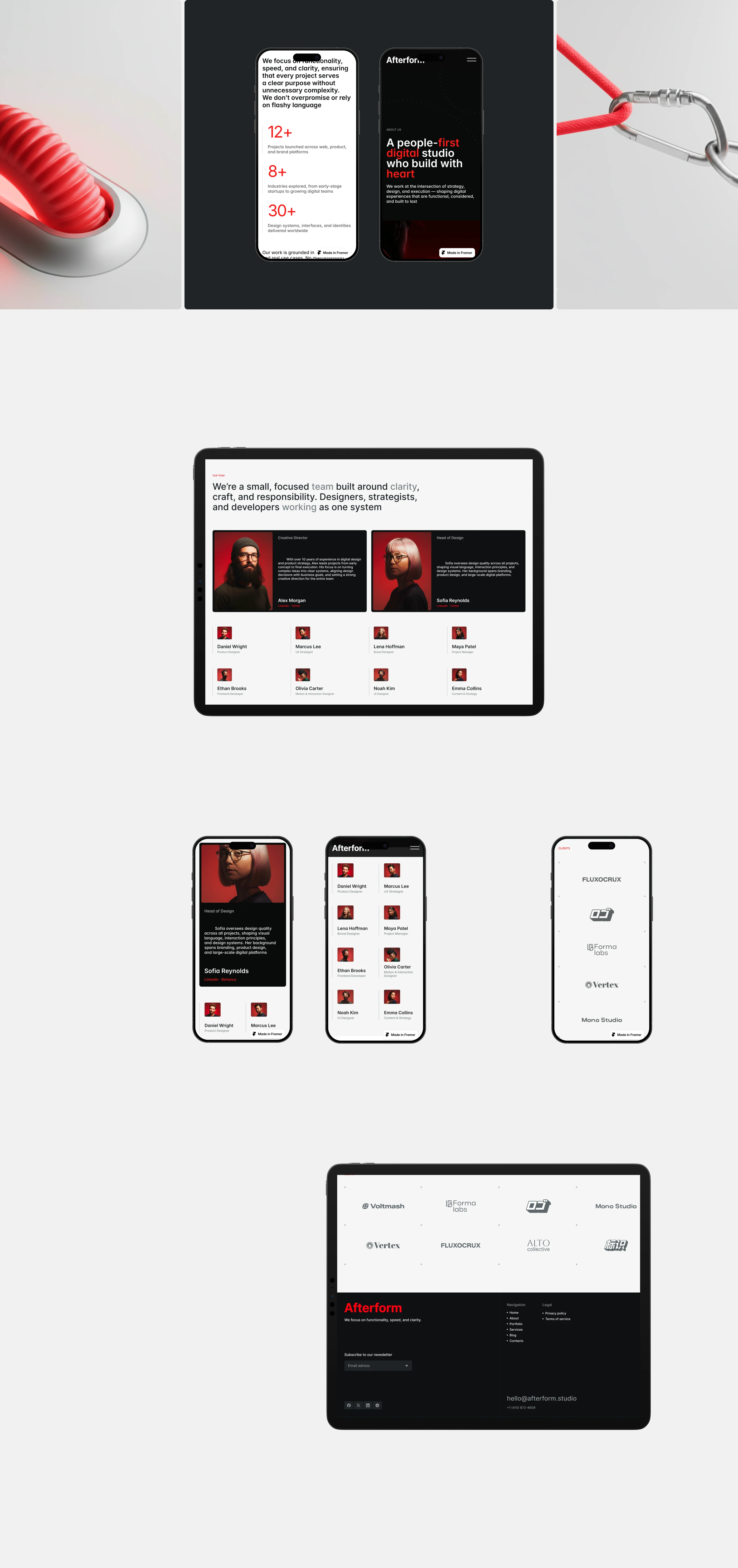 Afterform - Framer шаблон для digital-студий — Изображение №10 — Интерфейсы, Брендинг на Dprofile