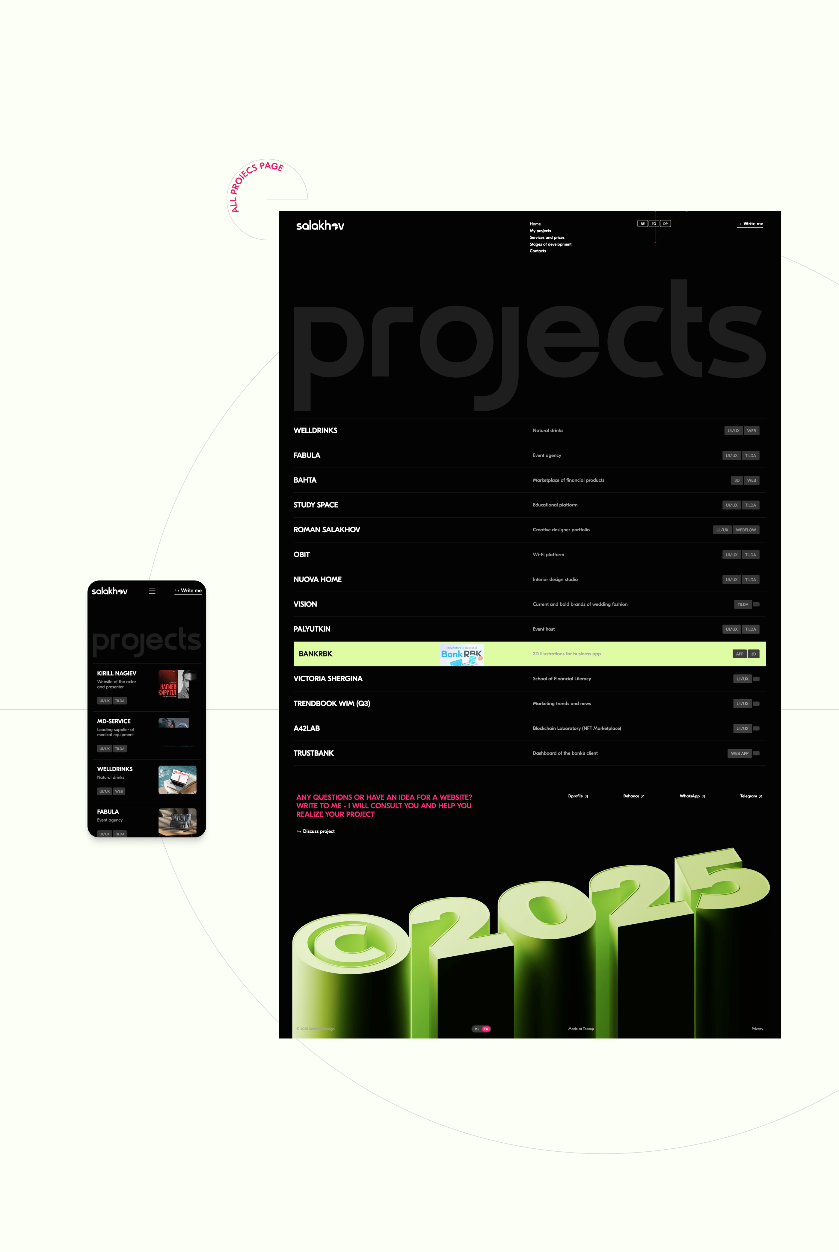 Роман Салахов - Портфолио веб-дизайнера (Taptop)) — Изображение №6 — Интерфейсы, Брендинг на Dprofile