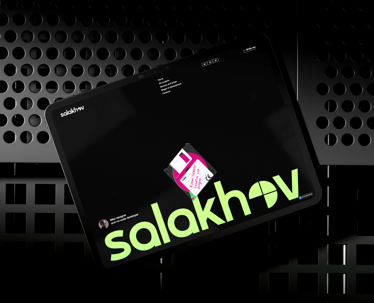 Роман Салахов - Портфолио веб-дизайнера (Taptop)) — Интерфейсы, Брендинг на Dprofile