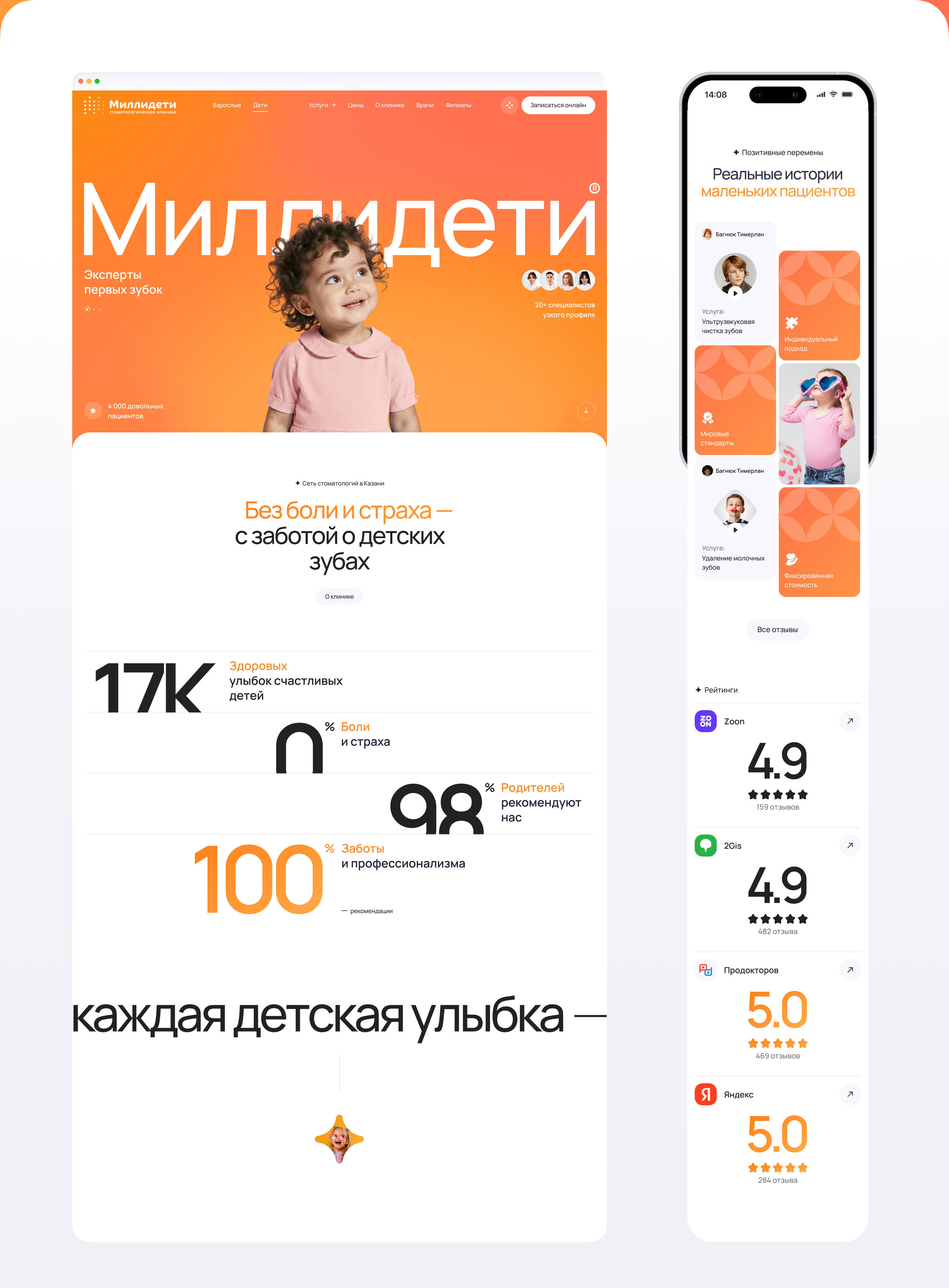 Миллидент — Изображение №14 — Интерфейсы, Брендинг на Dprofile