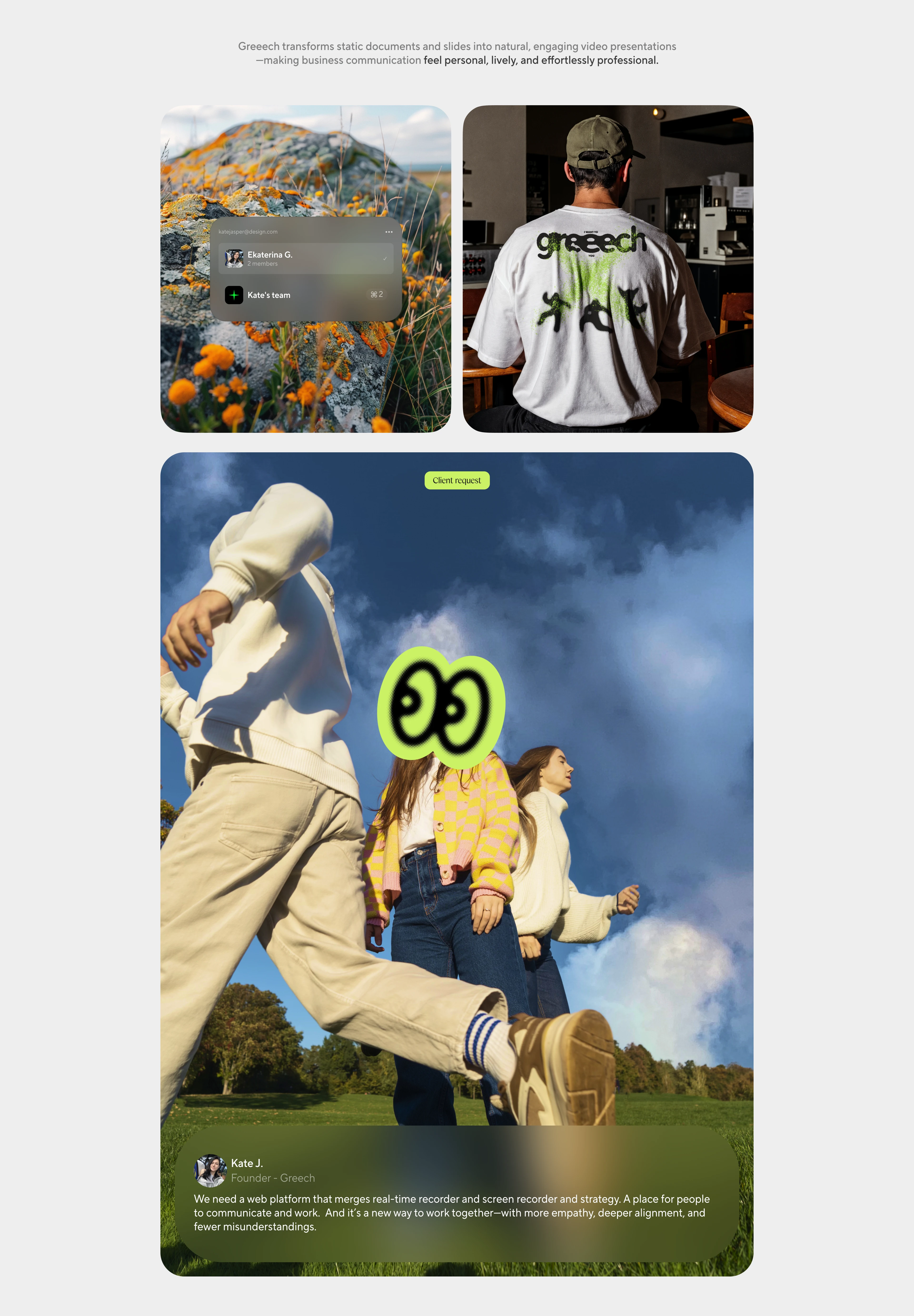Greeech | Video recorder & Editor — Изображение №5 — Интерфейсы, Брендинг на Dprofile