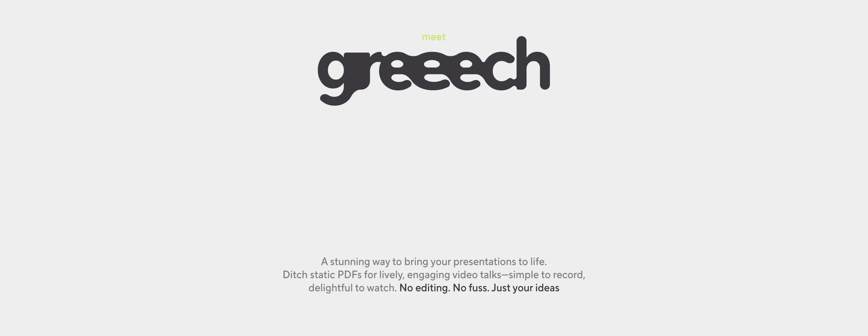 Greeech | Video recorder & Editor — Изображение №1 — Интерфейсы, Брендинг на Dprofile