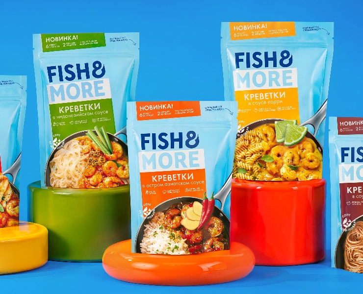 Яркая упаковка для яркого вкуса: дизайн линейки Fish&More на Dprofile