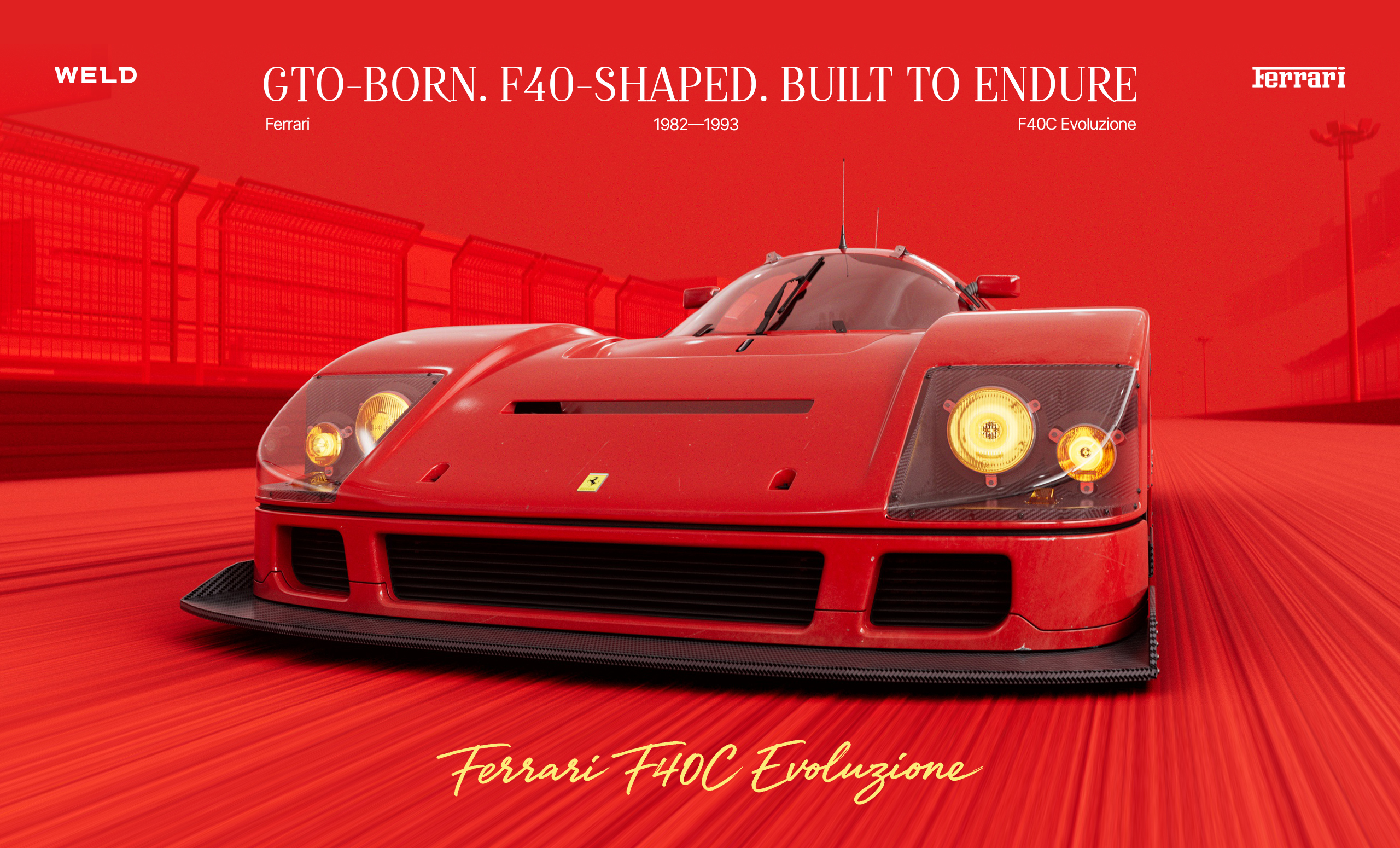 FERRARI F40C EVOLUZIONE — Изображение №1 — 3D, Промдизайн на Dprofile