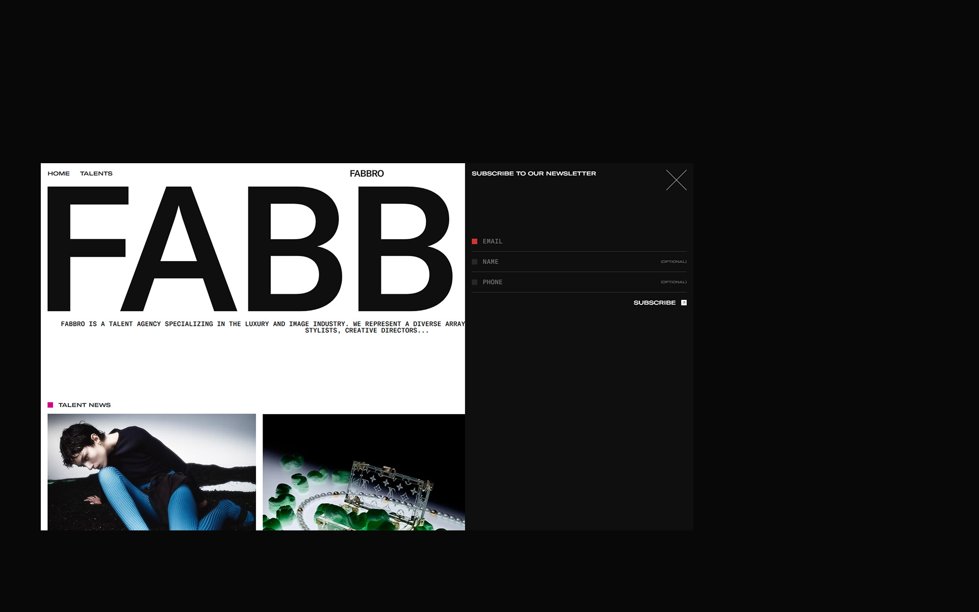 Talent agency — Изображение №5 — Интерфейсы на Dprofile