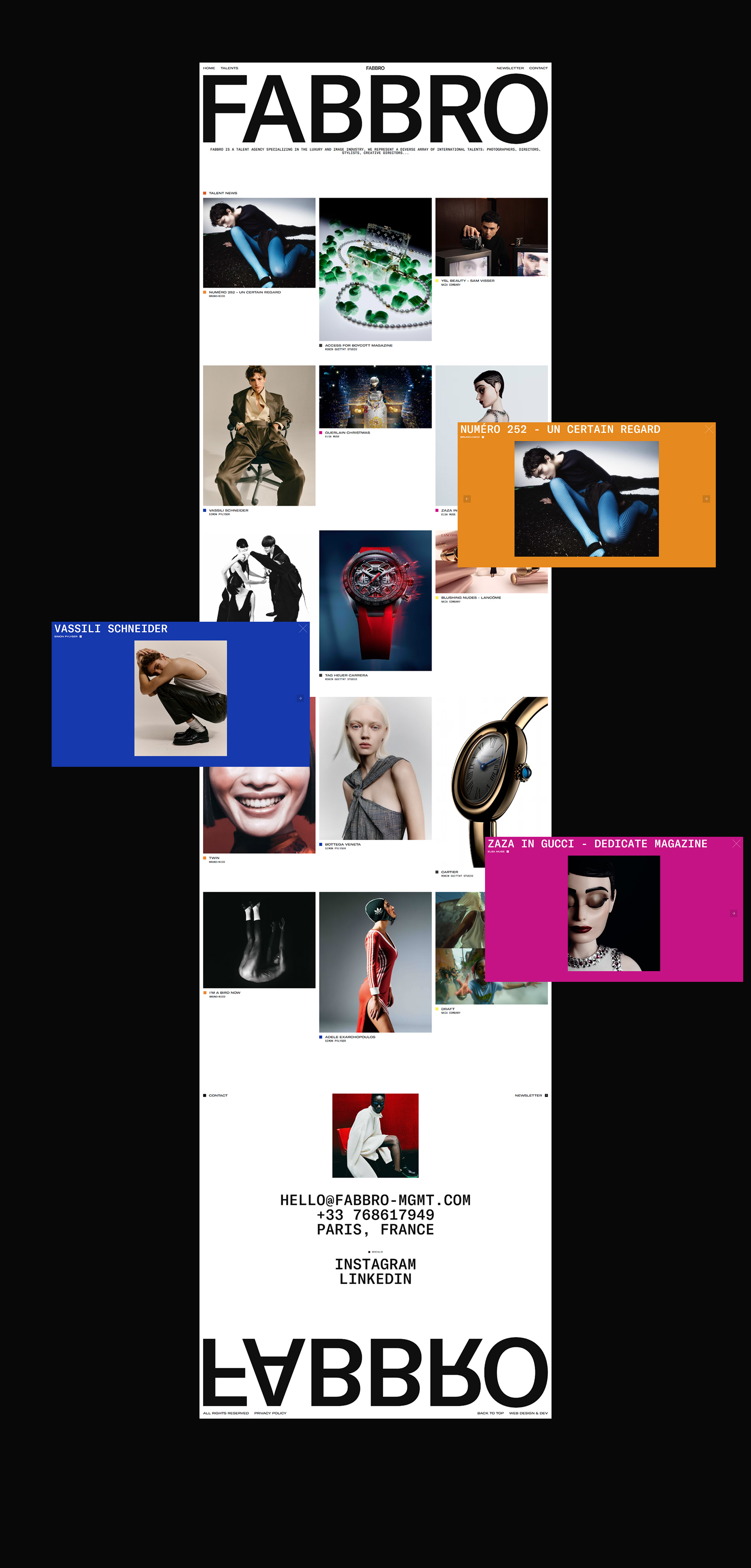 Talent agency — Изображение №2 — Интерфейсы на Dprofile