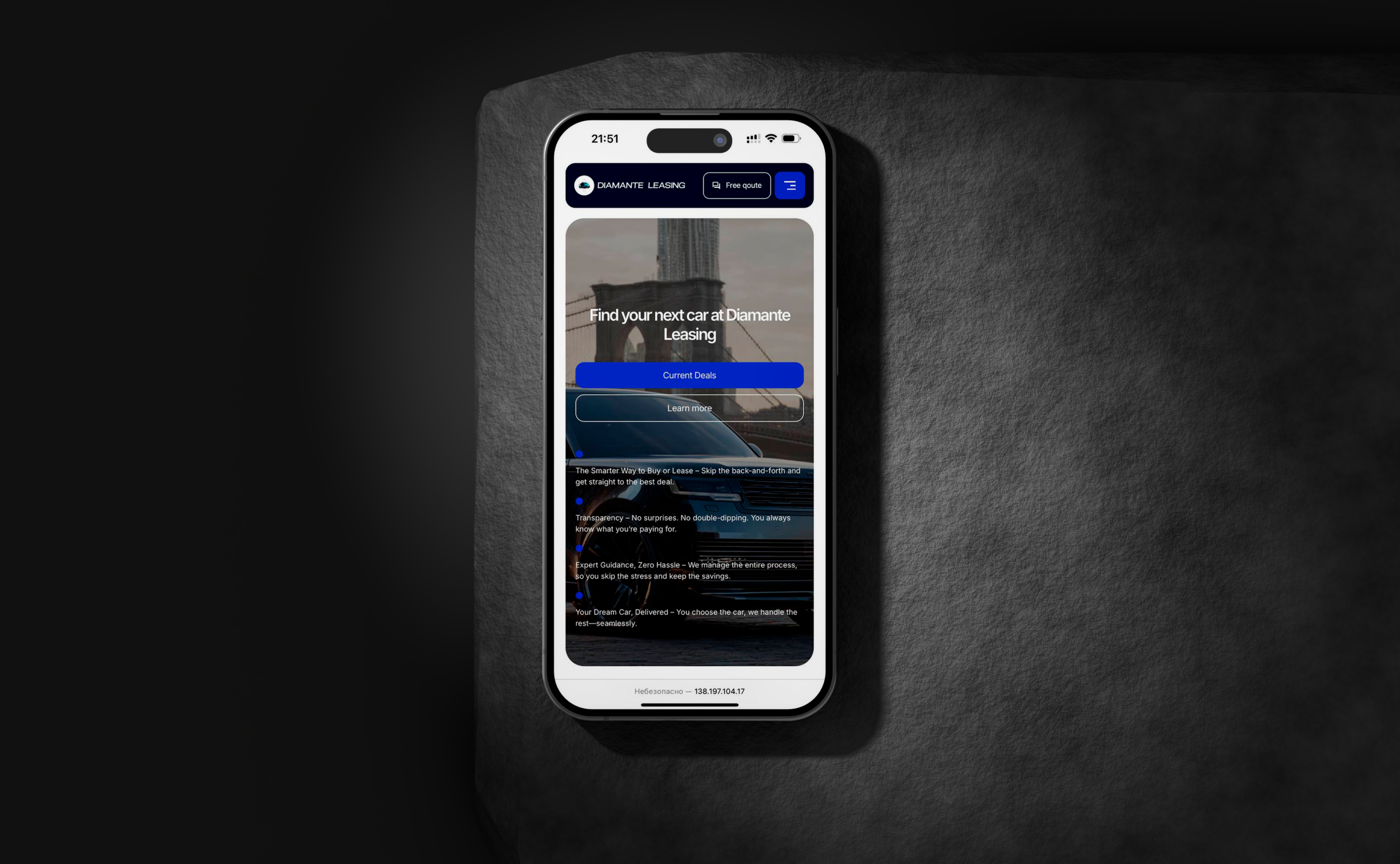 Diamante Leasing | Website Redesign 2025 — Изображение №7 — Интерфейсы на Dprofile