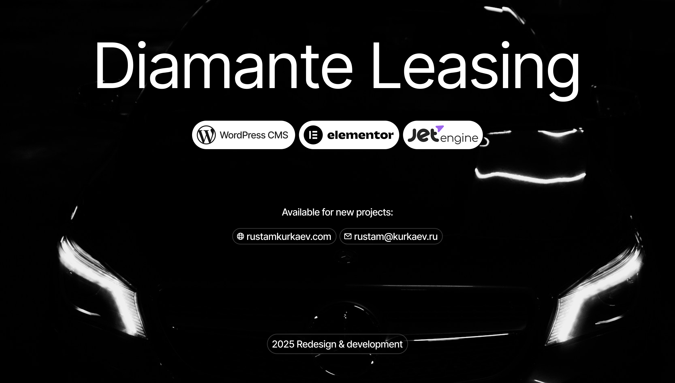 Diamante Leasing | Website Redesign 2025 — Изображение №10 — Интерфейсы на Dprofile
