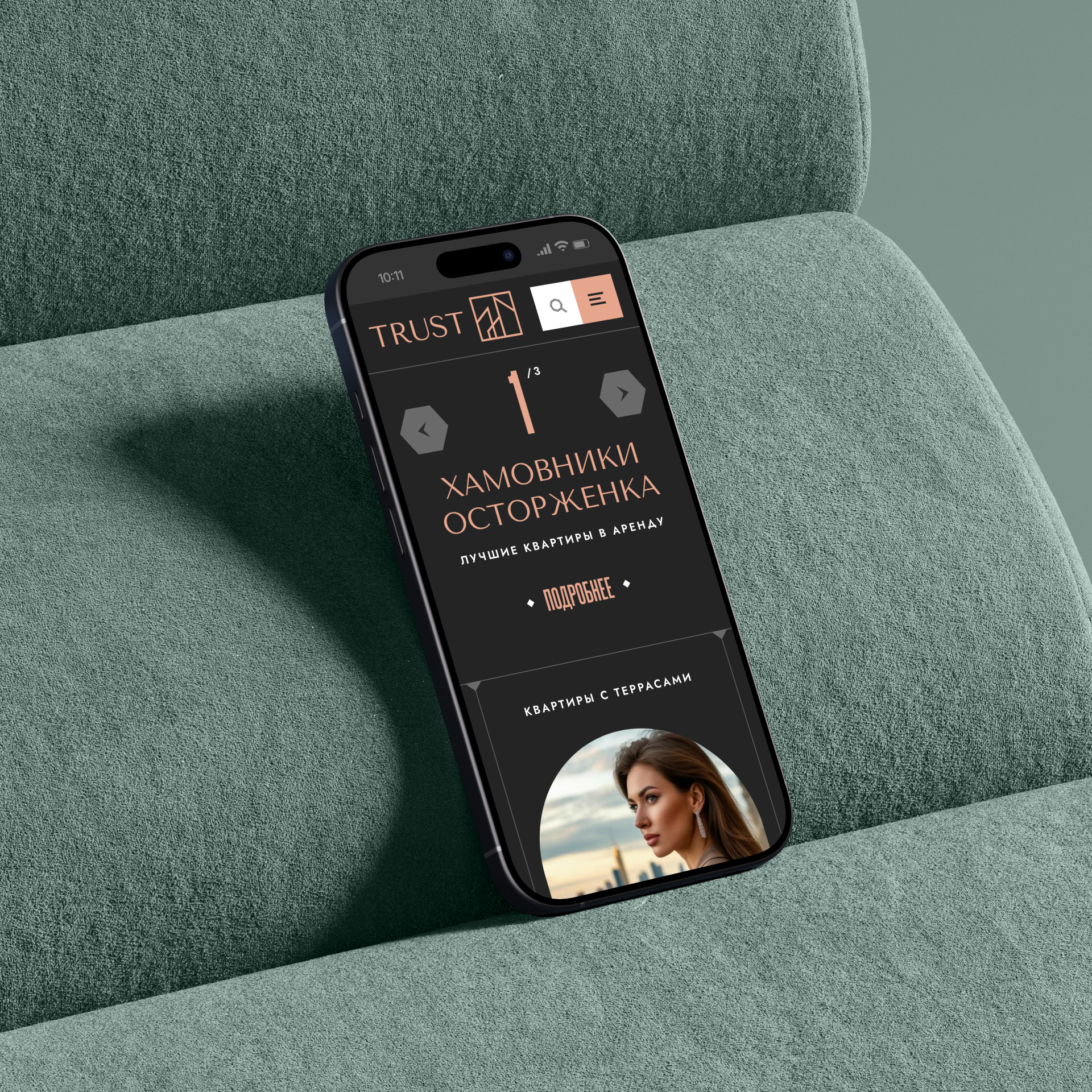 TRUST REAL ESTATE. Продажа/аренда элитной недвижимости — Изображение №1 — Интерфейсы на Dprofile