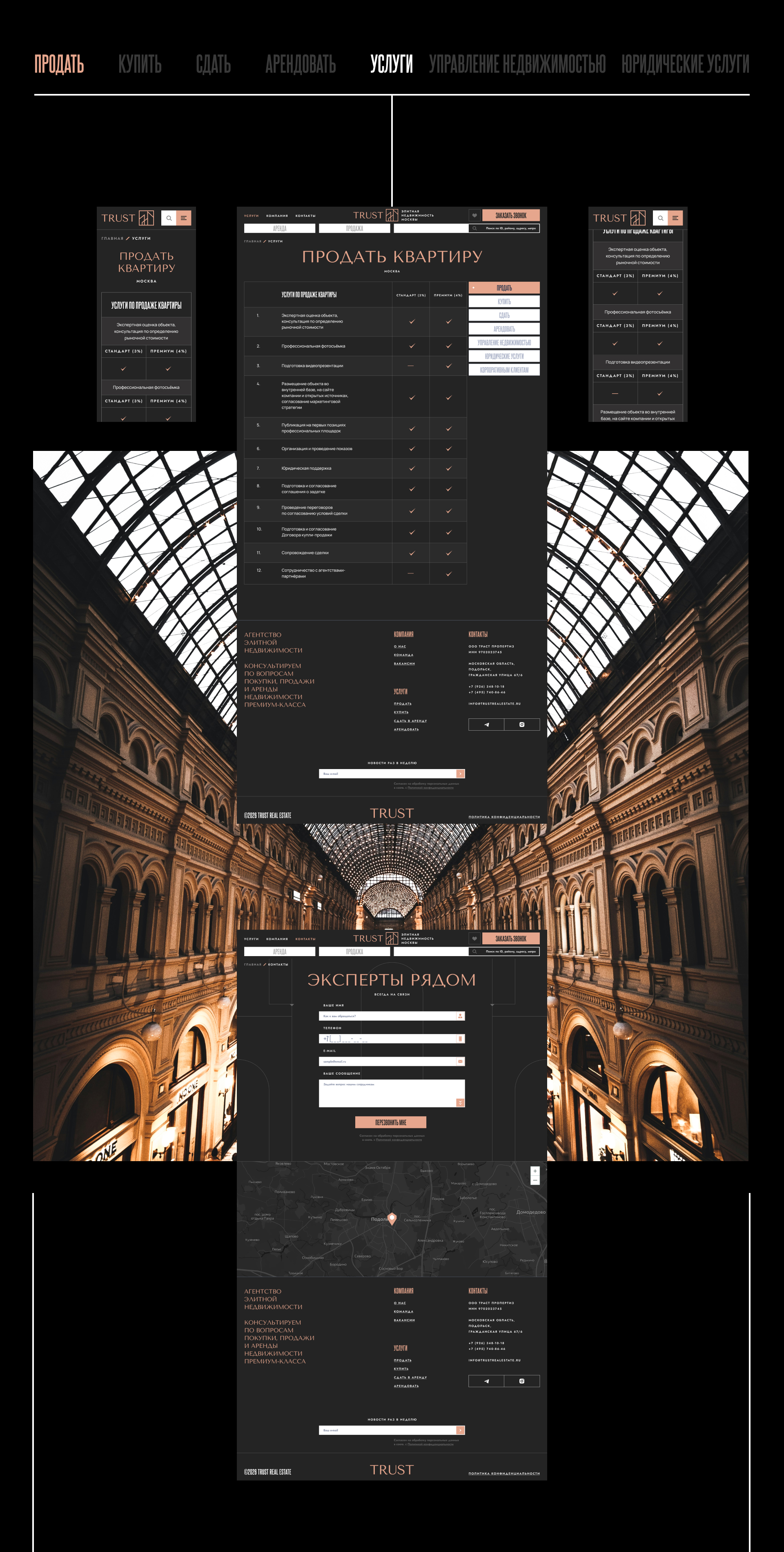 TRUST REAL ESTATE. Продажа/аренда элитной недвижимости — Изображение №25 — Интерфейсы на Dprofile