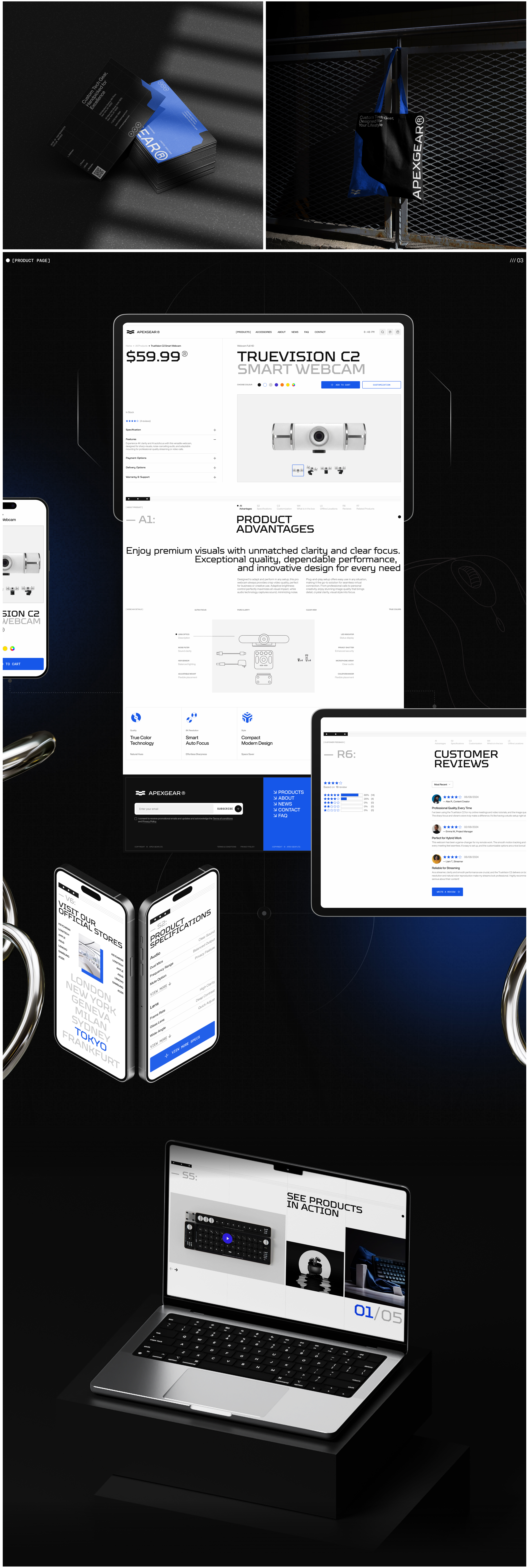 E-Commerce UI/UX for ApexGear Tech Store — Изображение №5 — Интерфейсы, Брендинг на Dprofile