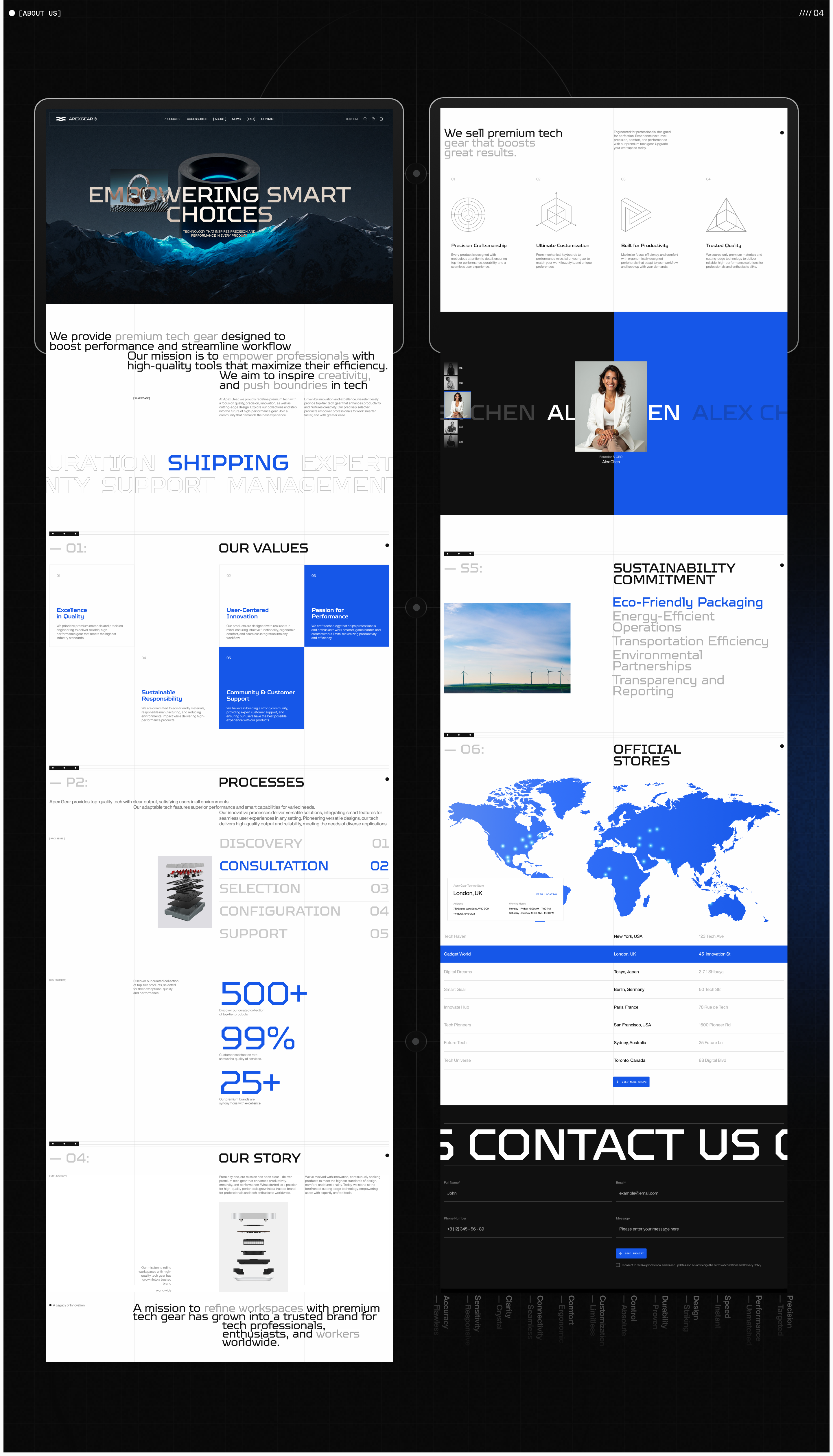 E-Commerce UI/UX for ApexGear Tech Store — Изображение №13 — Интерфейсы, Брендинг на Dprofile