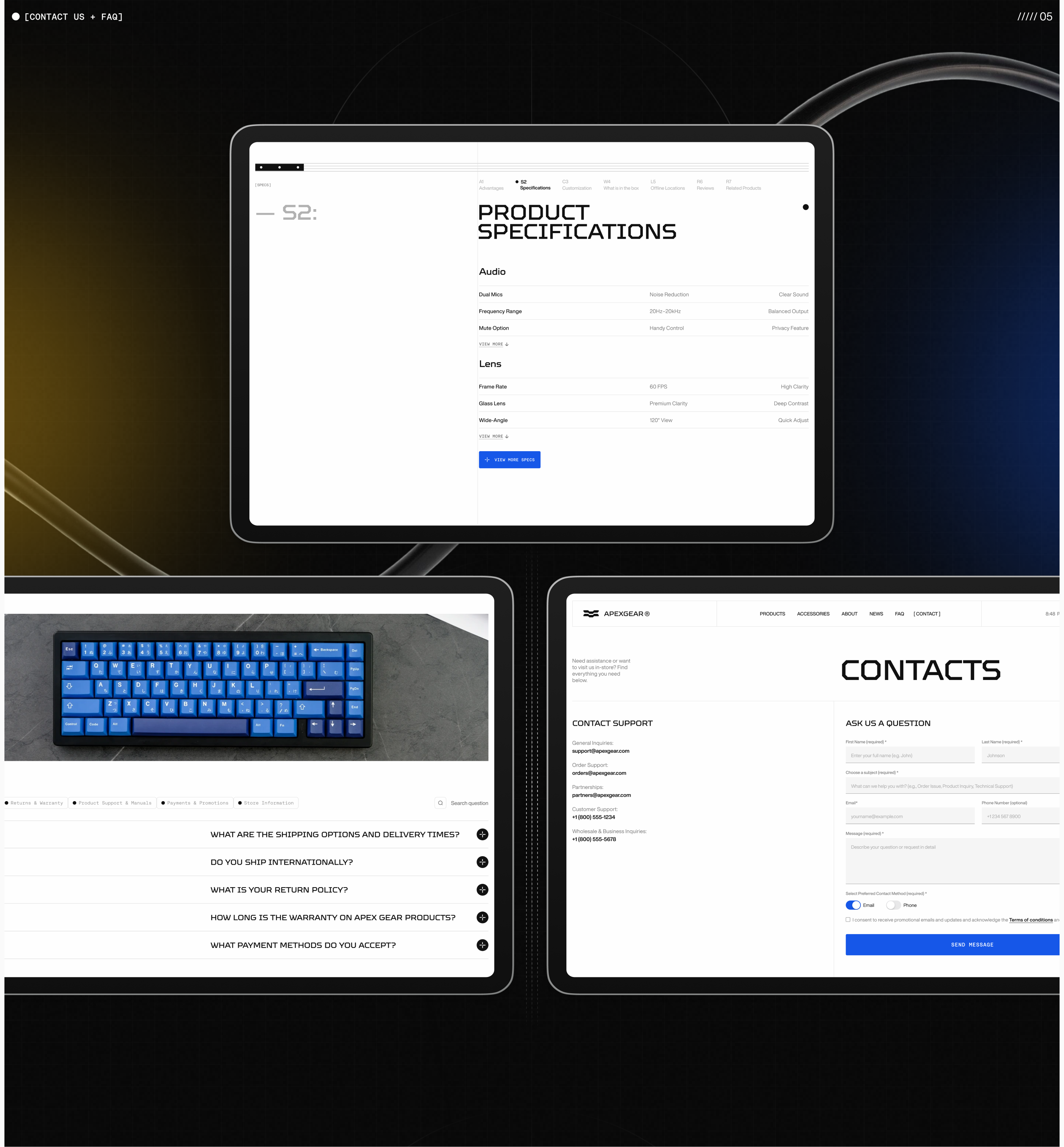 E-Commerce UI/UX for ApexGear Tech Store — Изображение №14 — Интерфейсы, Брендинг на Dprofile