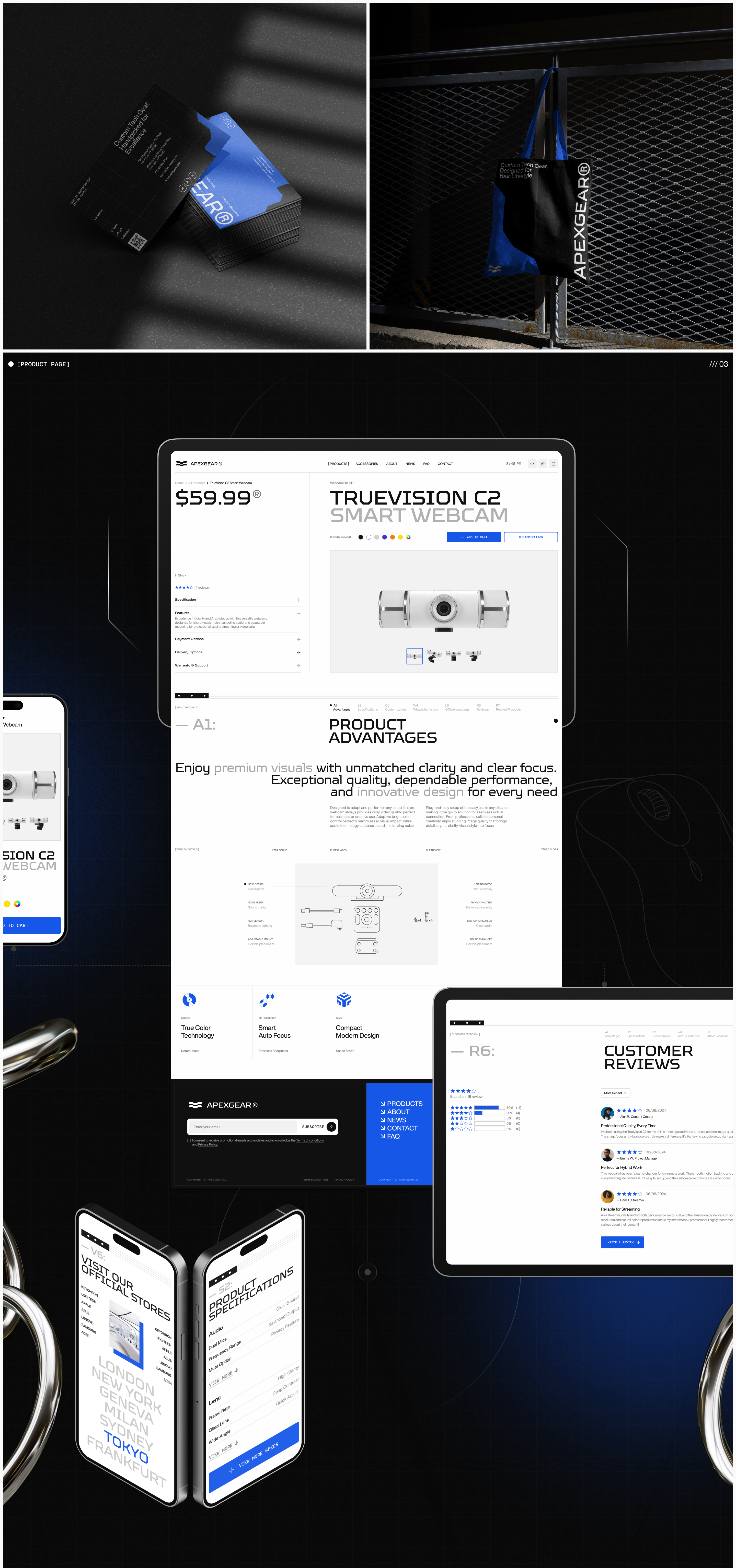 E-Commerce UI/UX for ApexGear Tech Store — Изображение №7 — Интерфейсы, Брендинг на Dprofile