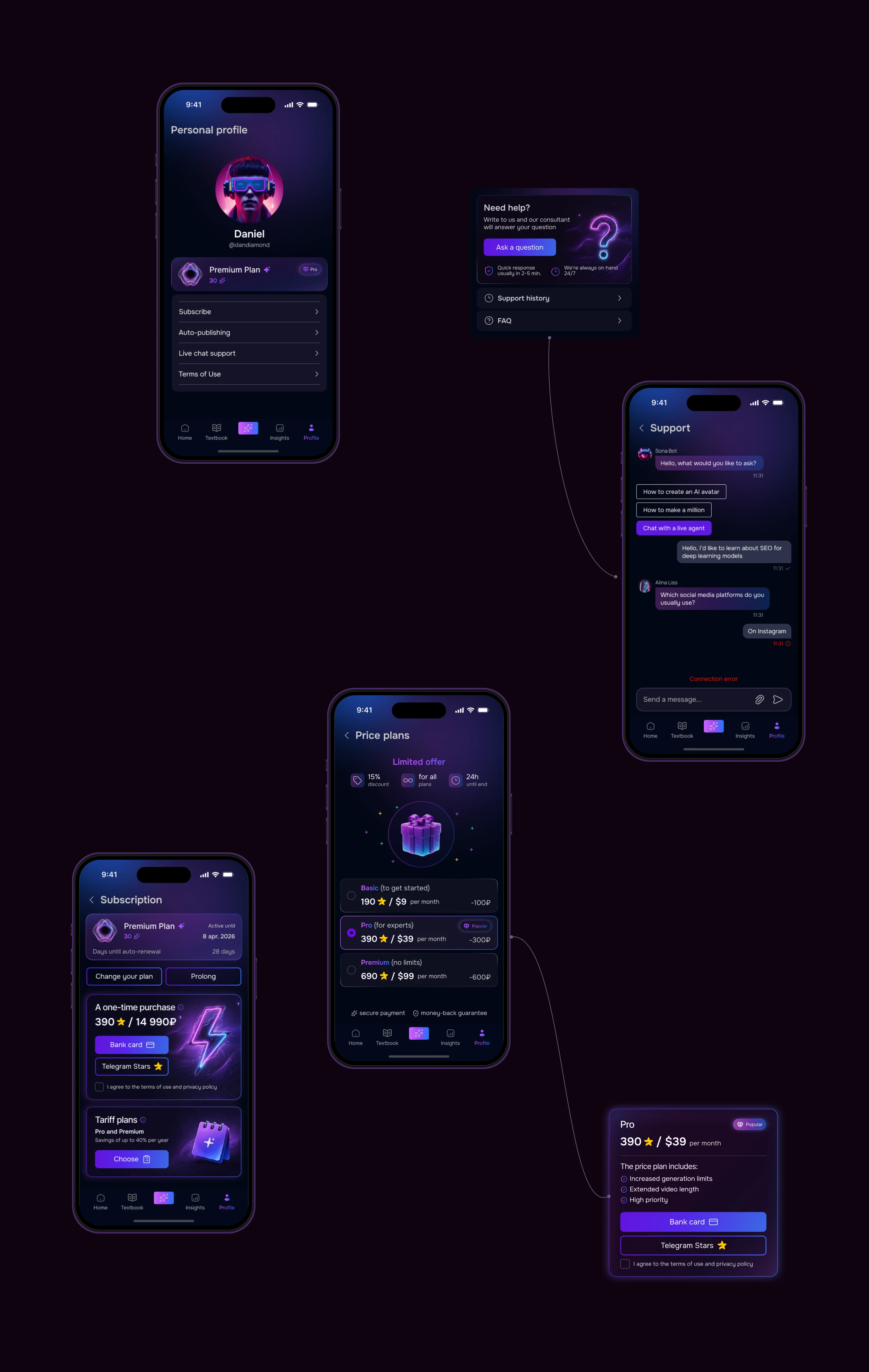 AI Platorm - Mobile App — Изображение №8 — Интерфейсы, Нейро на Dprofile