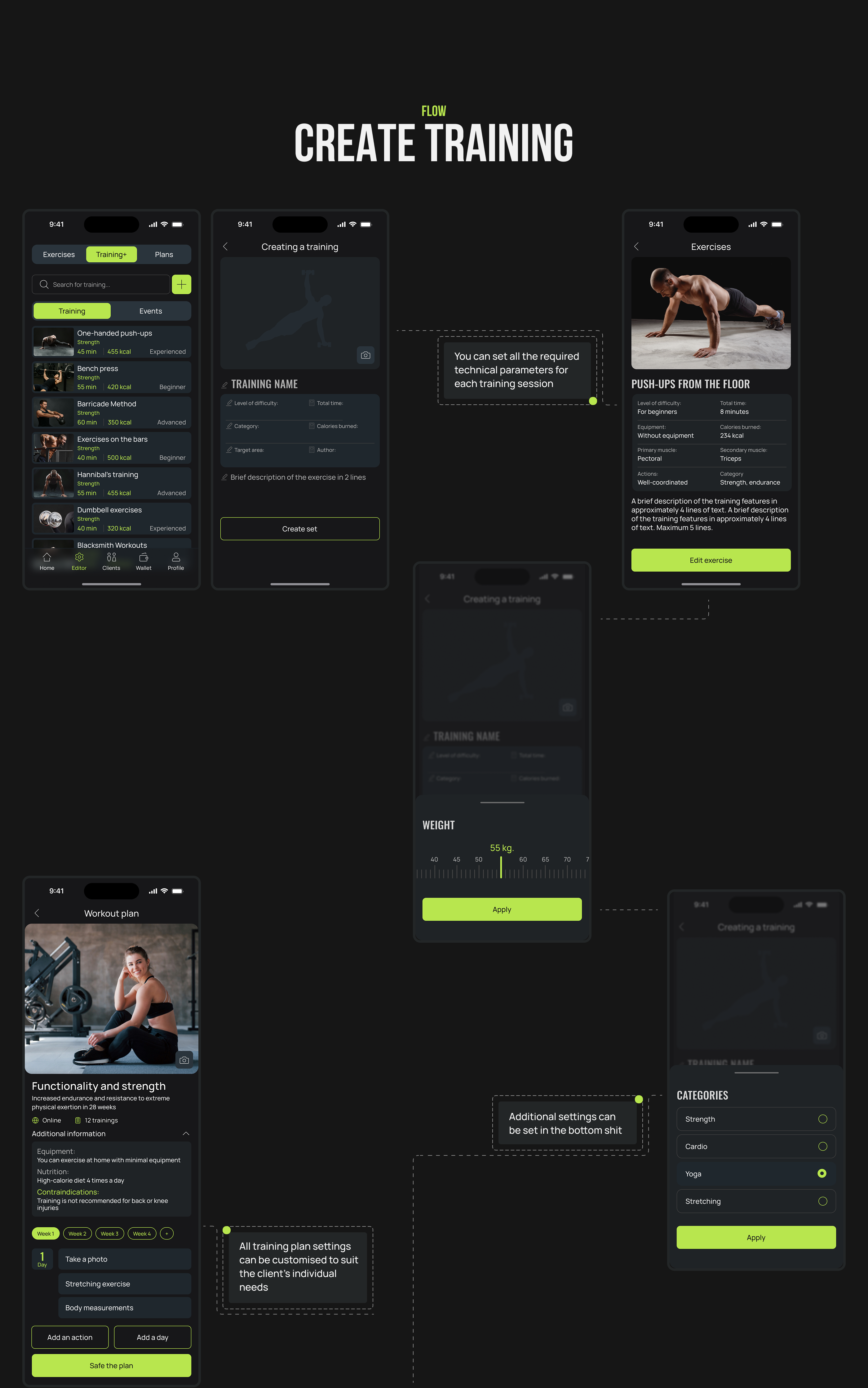 Fitness Mobile App — Изображение №12 — Интерфейсы на Dprofile