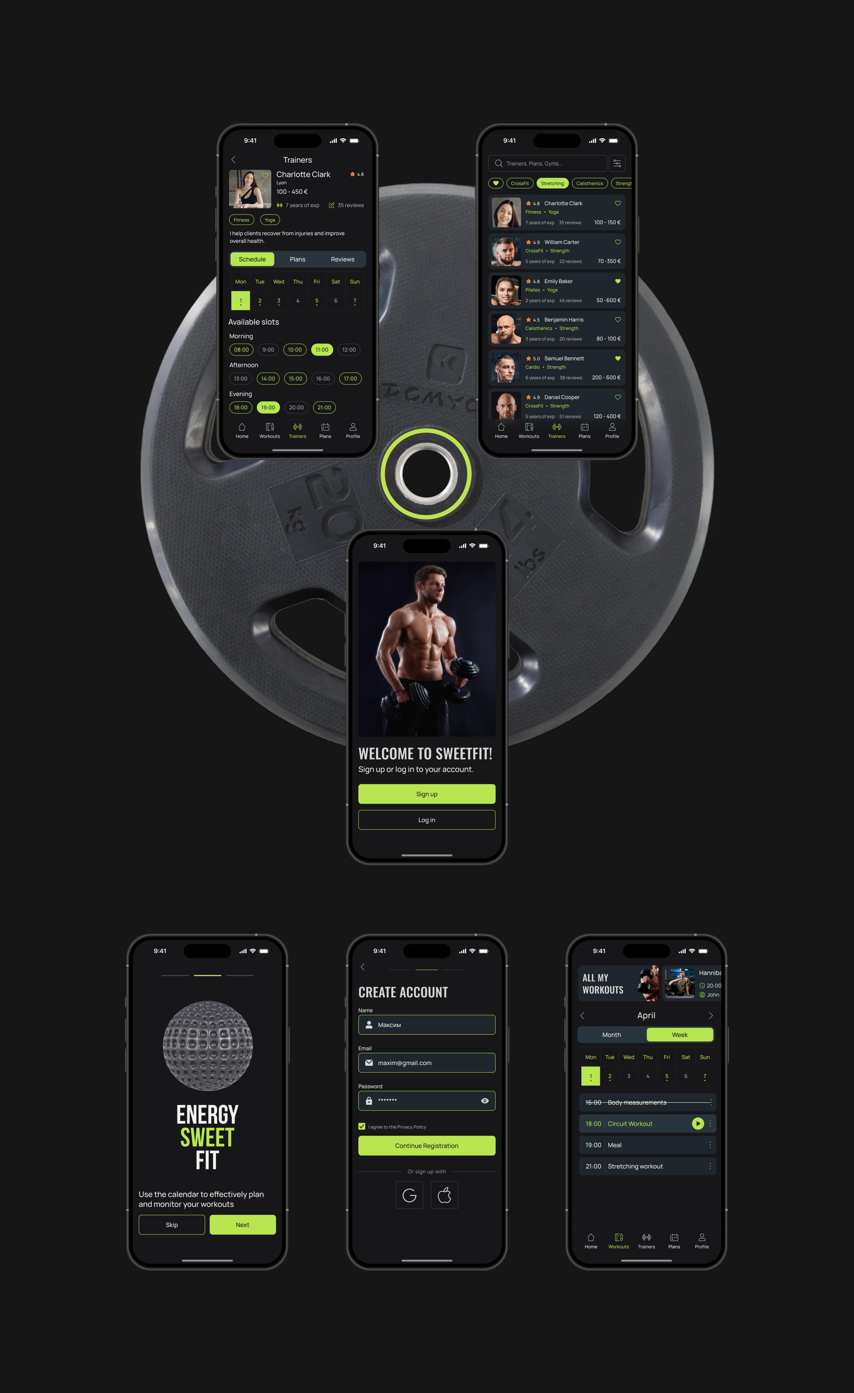 Fitness Mobile App — Изображение №2 — Интерфейсы на Dprofile