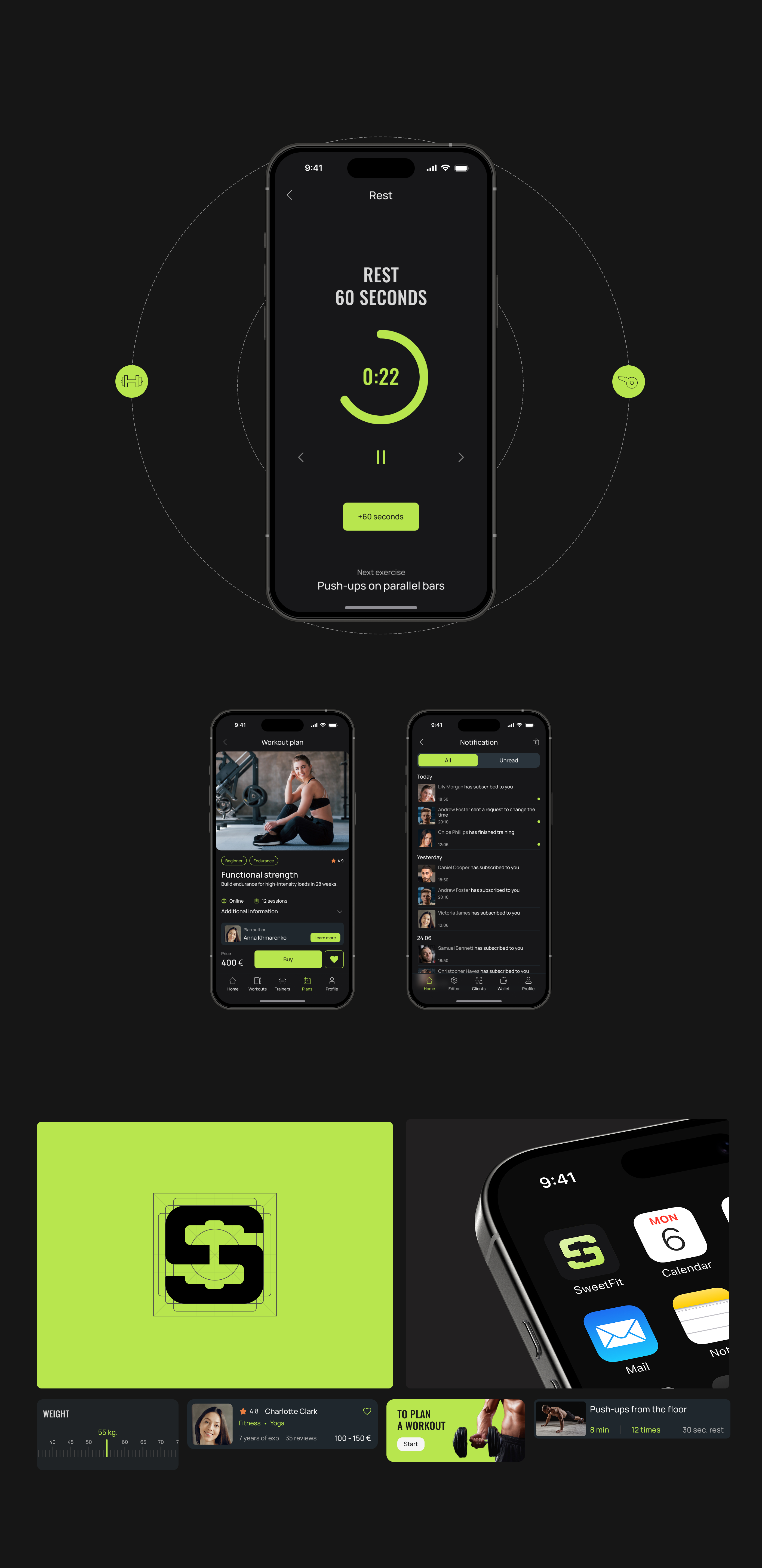 Fitness Mobile App — Изображение №3 — Интерфейсы на Dprofile