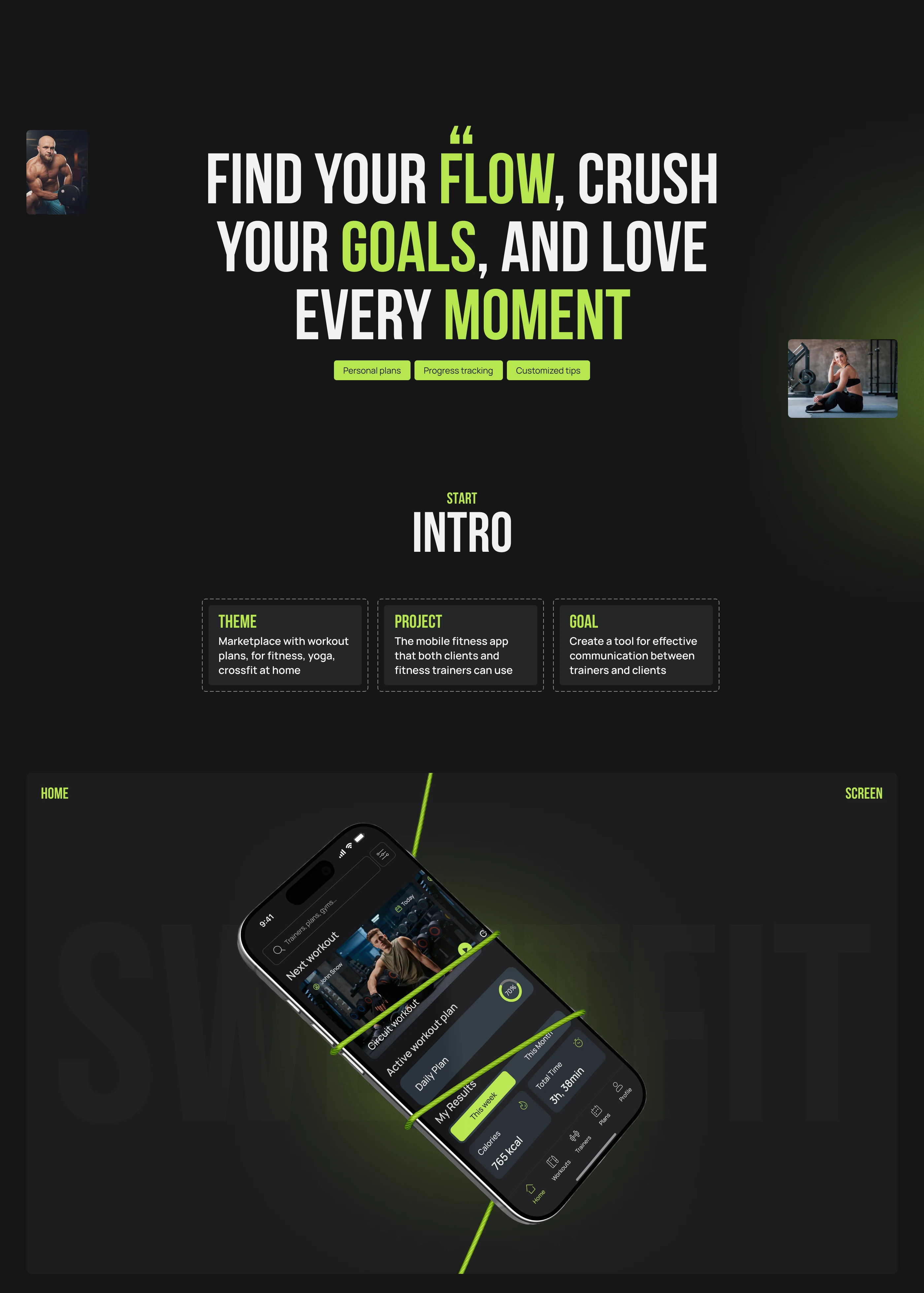 Fitness Mobile App — Изображение №1 — Интерфейсы на Dprofile