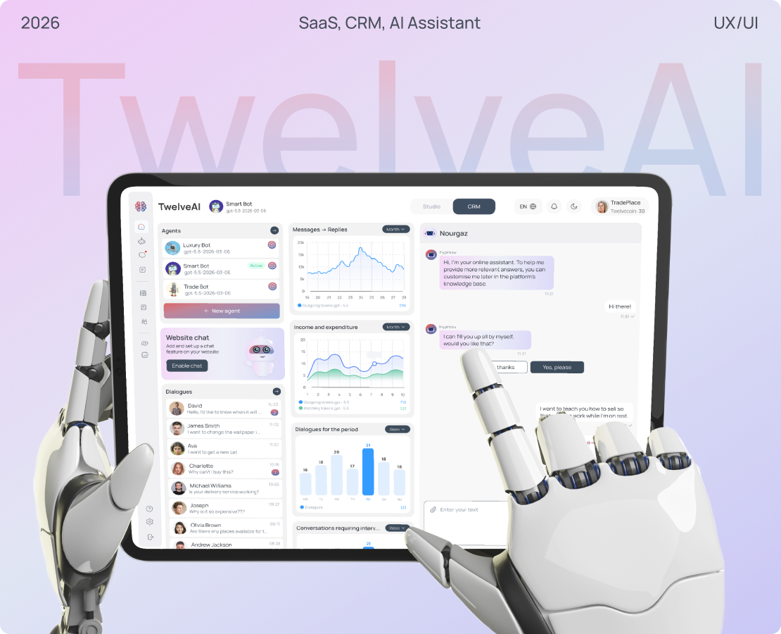 AI Assistant - SaaS, Mobile App, CRM, Chat Bot на Dprofile