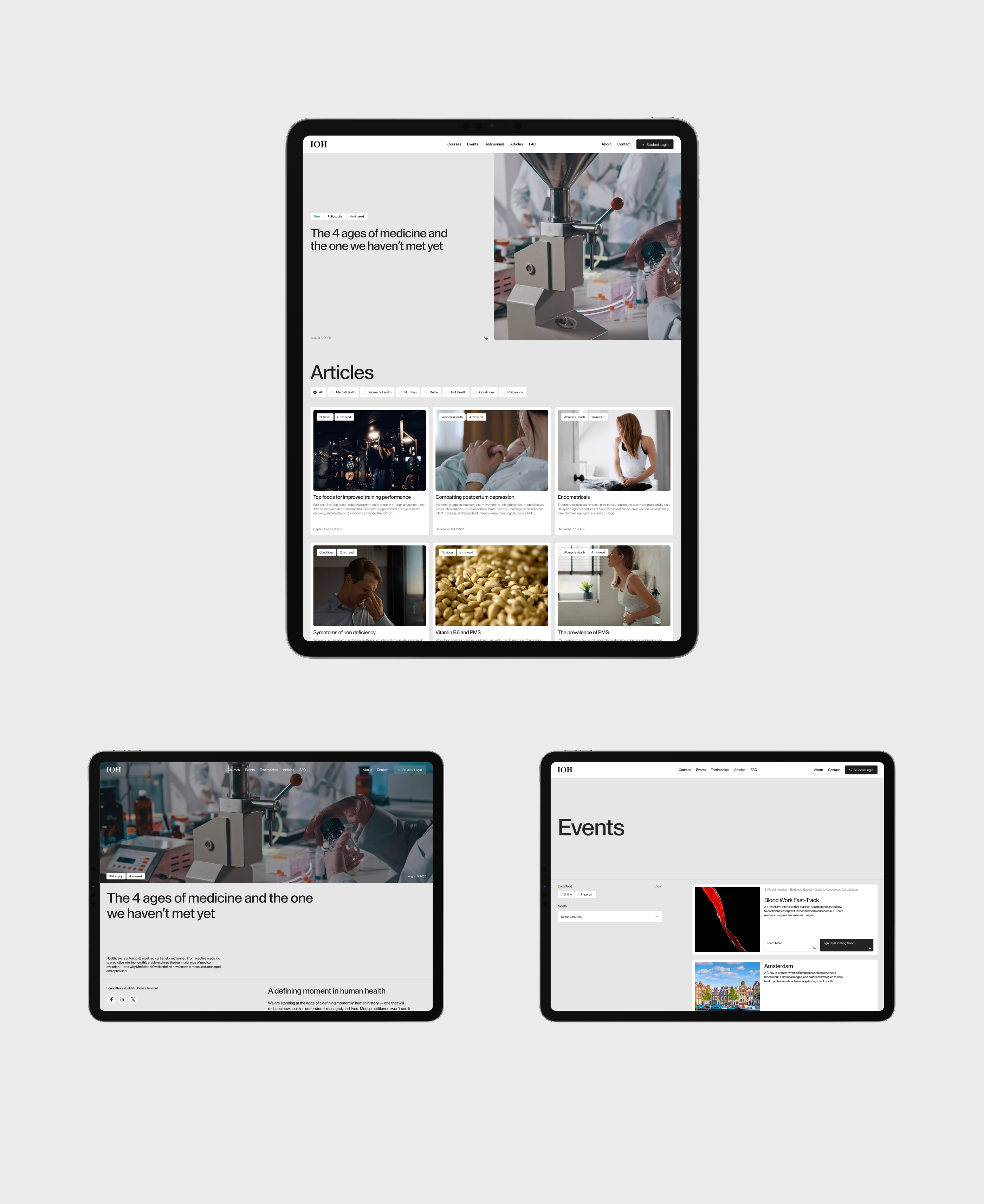 Institute of Health — Изображение №8 — Интерфейсы, Анимация на Dprofile