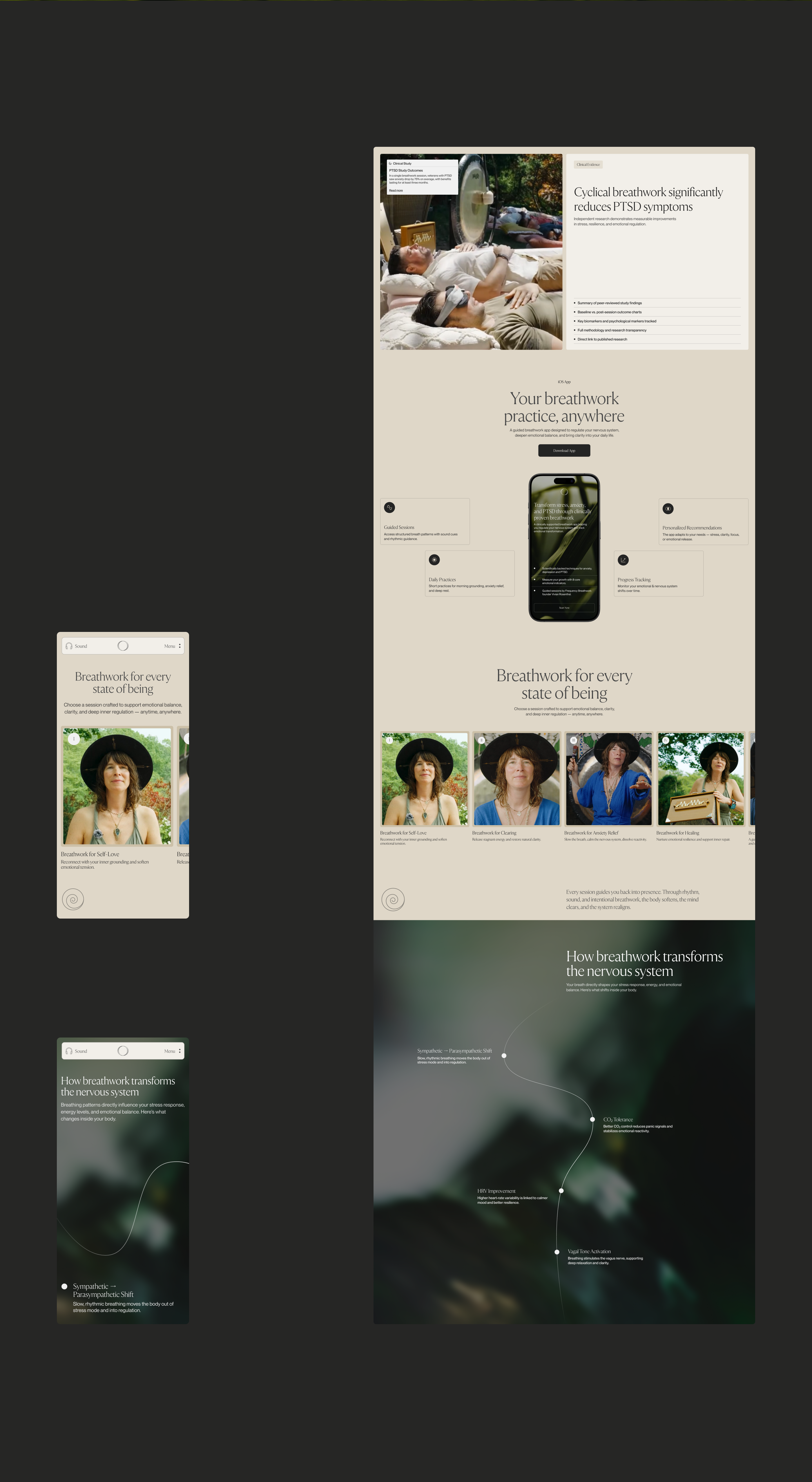 Frequency Breathwork — Изображение №3 — Интерфейсы, Анимация на Dprofile