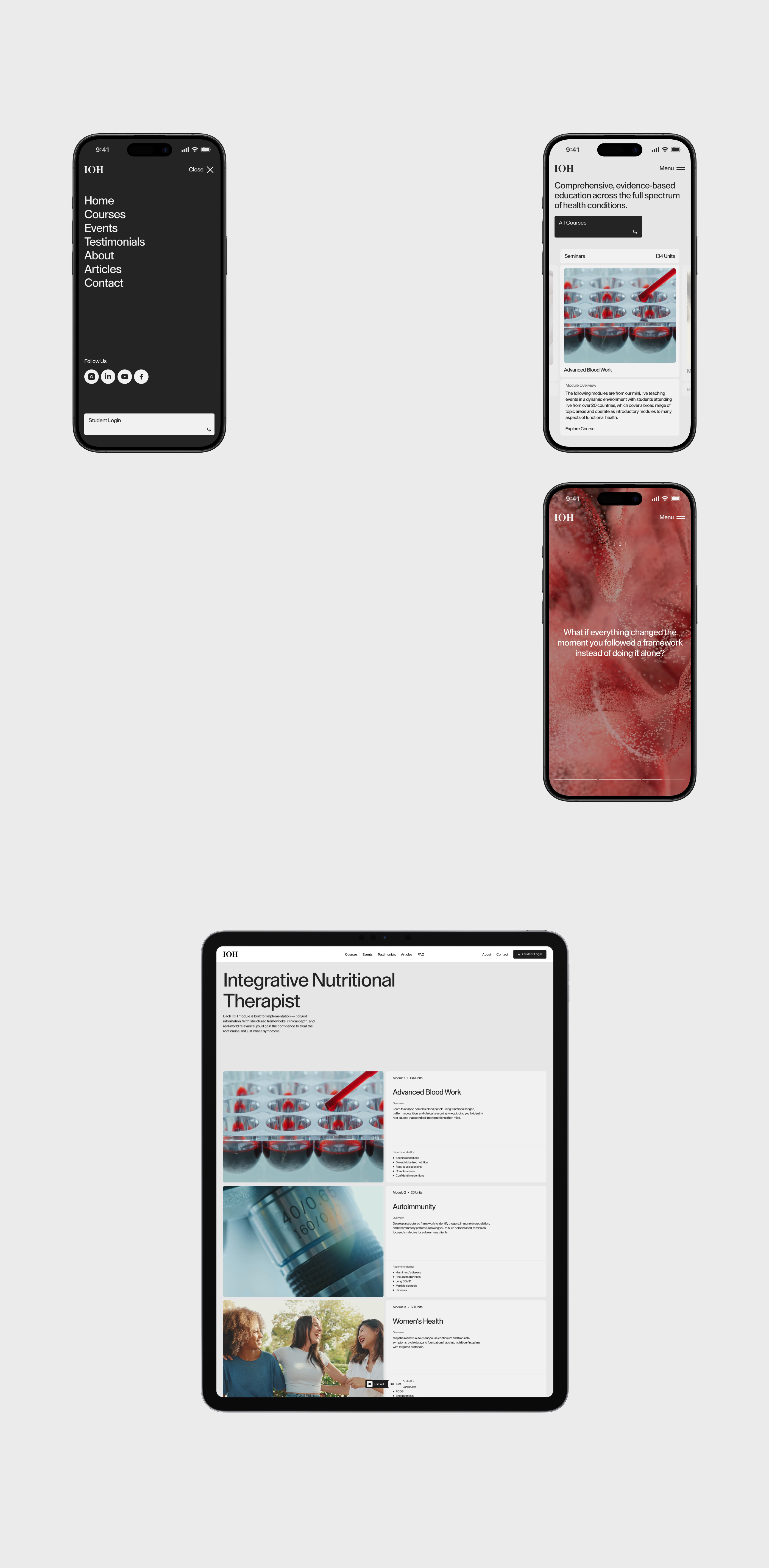 Institute of Health — Изображение №2 — Интерфейсы, Анимация на Dprofile