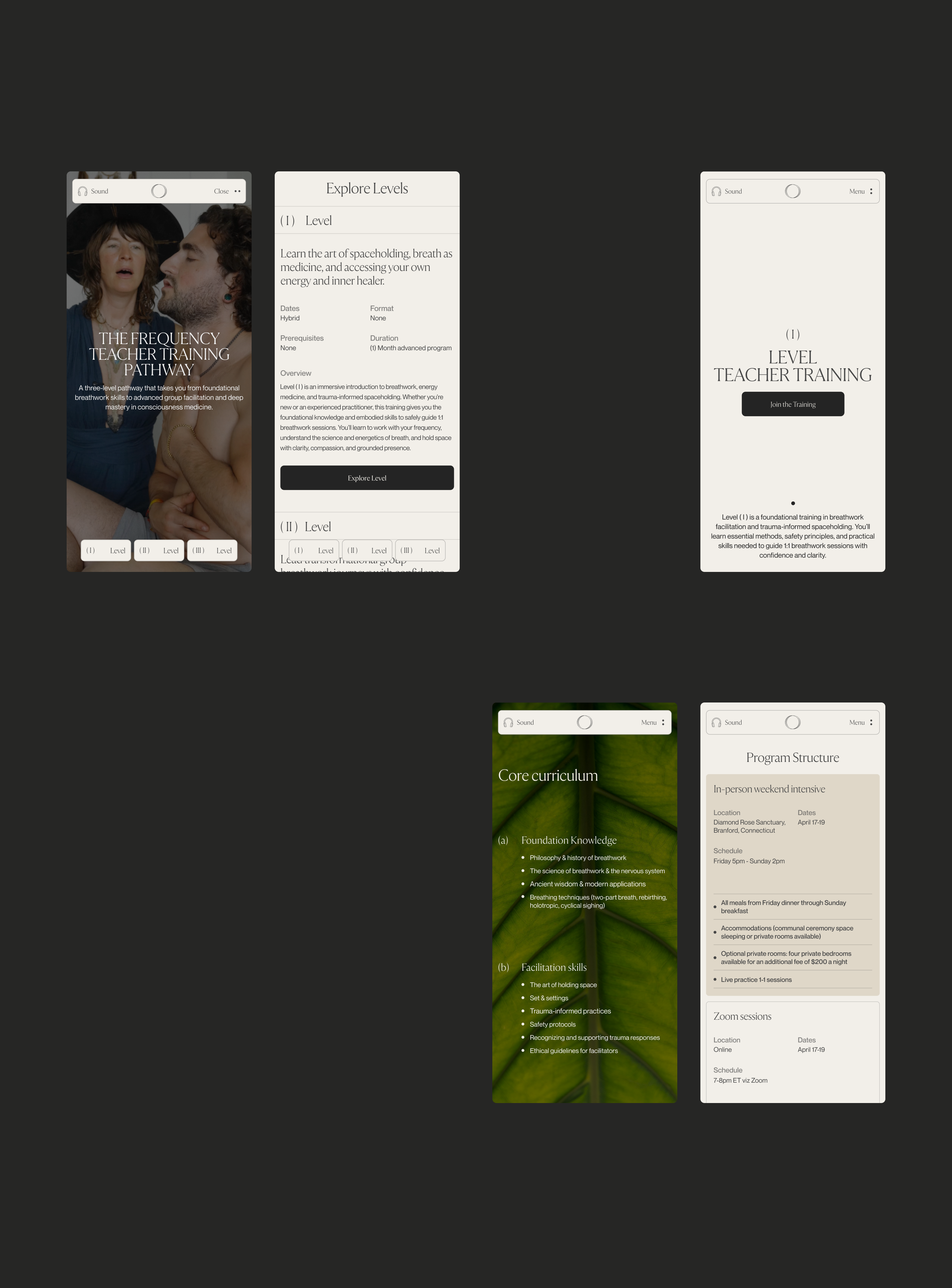 Frequency Breathwork — Изображение №5 — Интерфейсы, Анимация на Dprofile